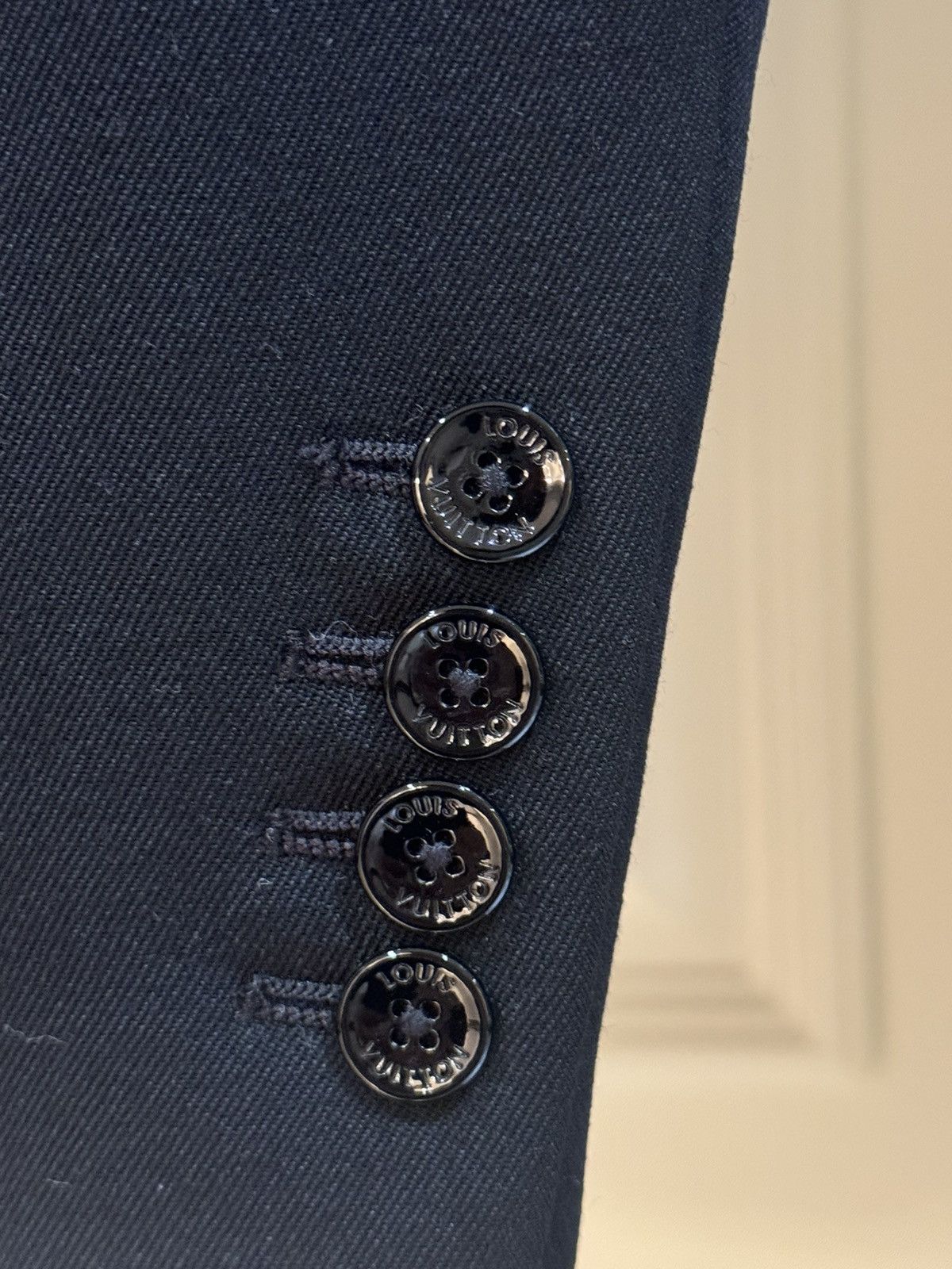Louis Vuitton Louis Vuitton 20FW Double Breasted Monogram Blazer by Virgil Size 46L - 6 Thumbnail