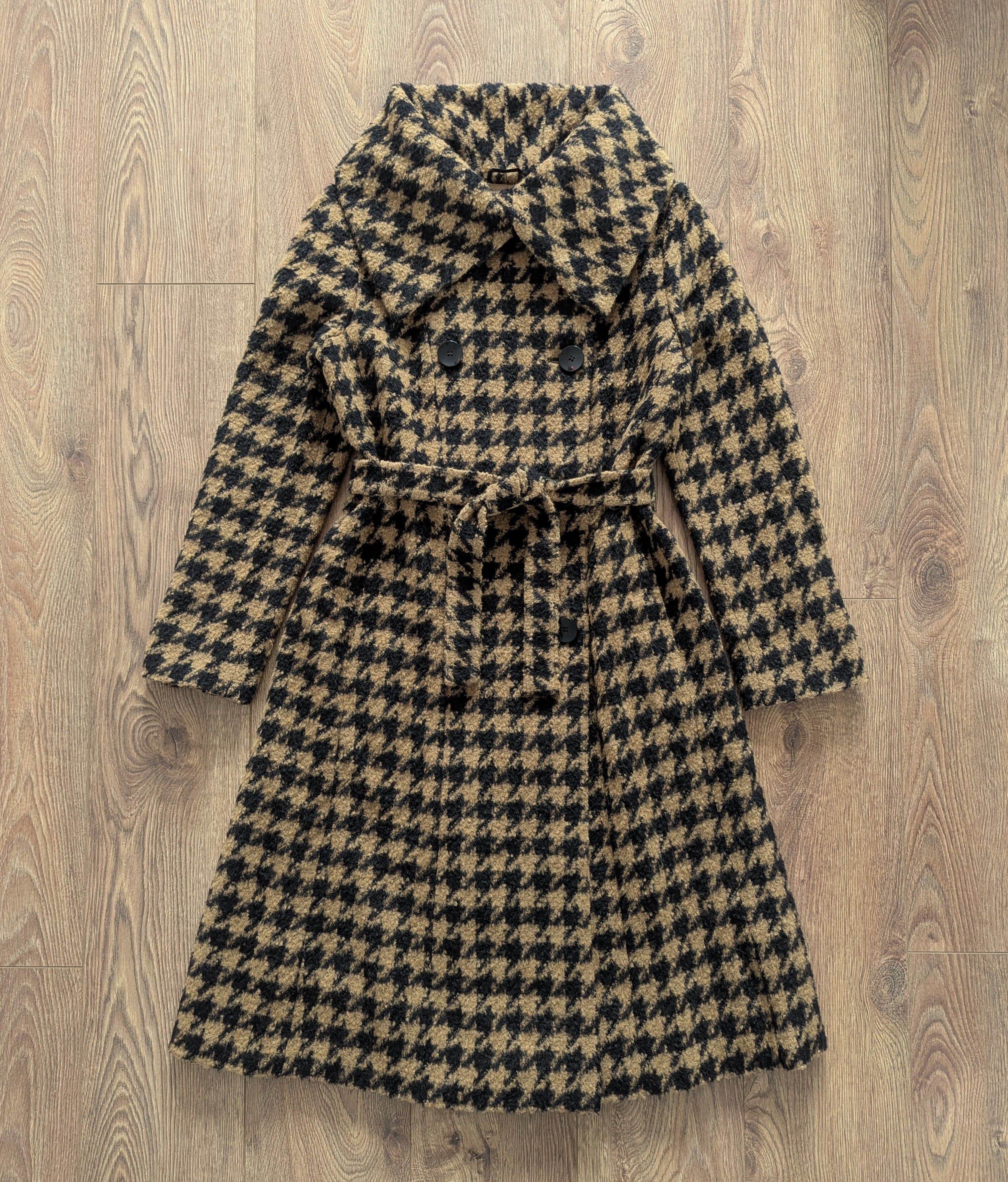 Max Mara Max Mara Long Virgin Wool Coat Black Brown Made In Italy Size M / US 6-8 / IT 42-44 - 1 Thumbnail