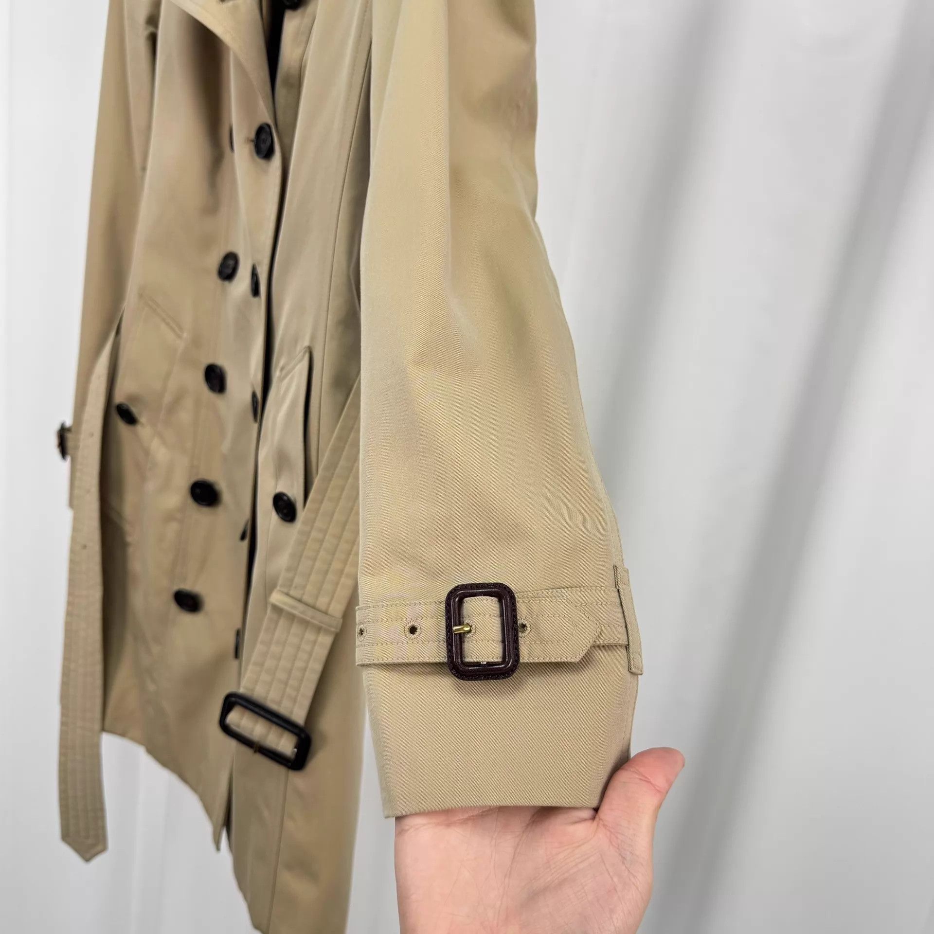 Burberry Burberry check khaki lining trench coat UK2 99 new Size XXS / US 00 / IT 34 - 4 Thumbnail
