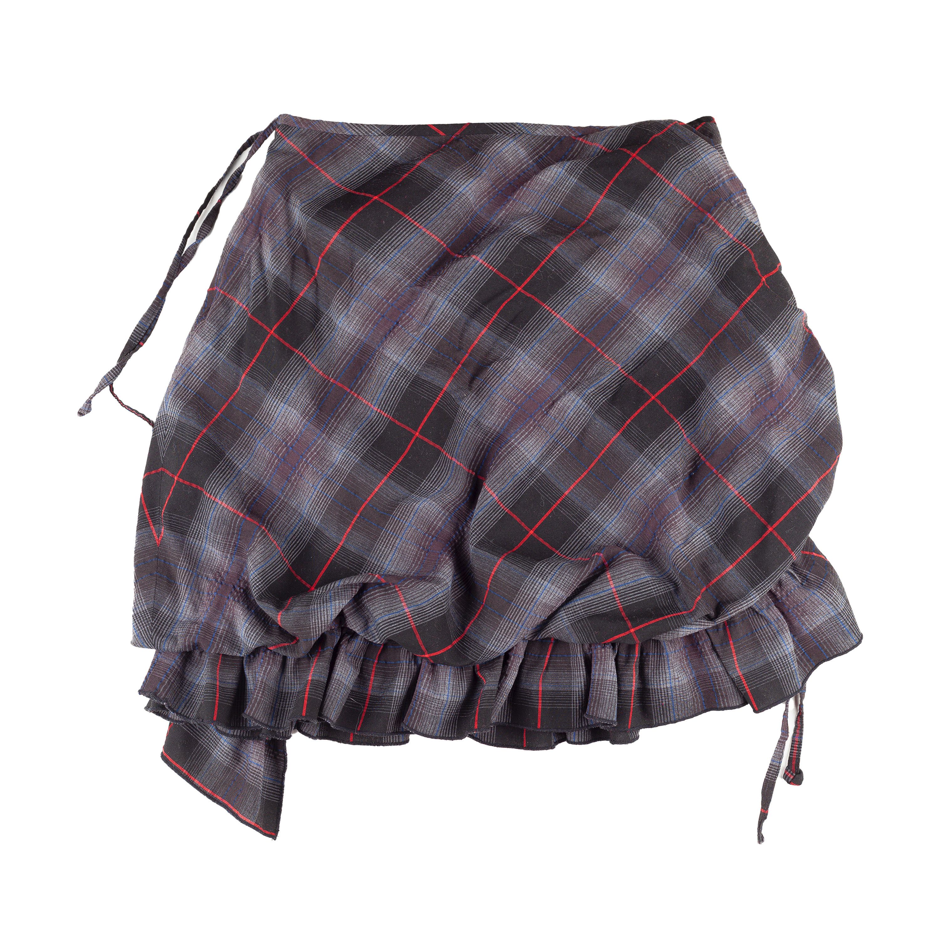 Cop Copine Cop Copine "Susan Jupe" Bubble Vintage Tartan Mini Skirt (M) Size 27" / US 4 / IT 40 - 2 Thumbnail