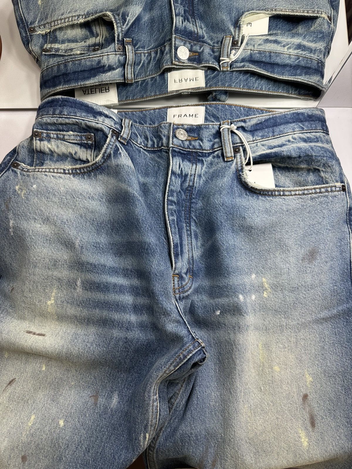 Frame Frame Extra Wide Jeans Washed Blue 31 Size US 31 - 1 Thumbnail