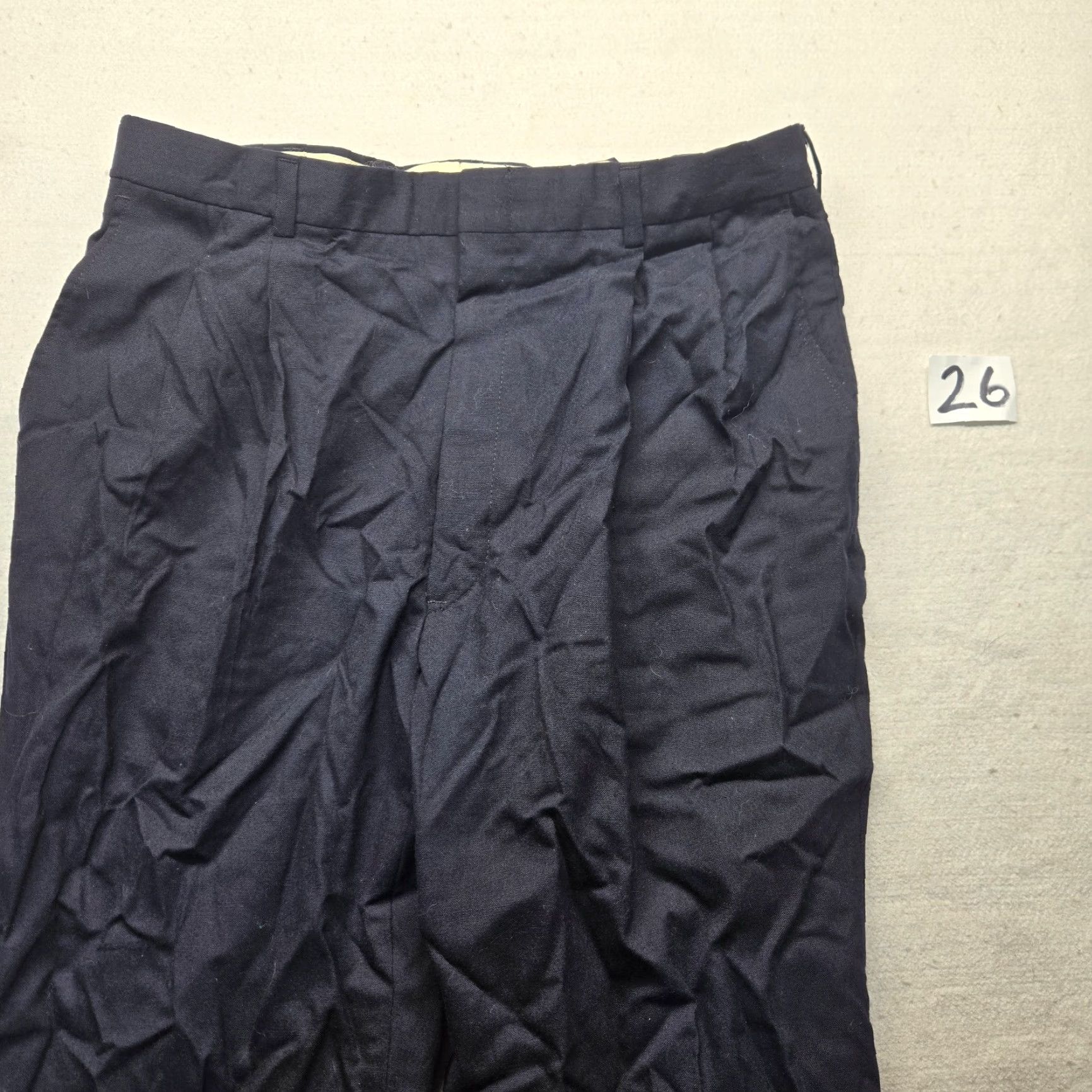 Vintage Deansgate Pants Adult Men’s 34W x 30L Navy Blue Dress Pants Size US 34 / EU 50 - 2 Thumbnail