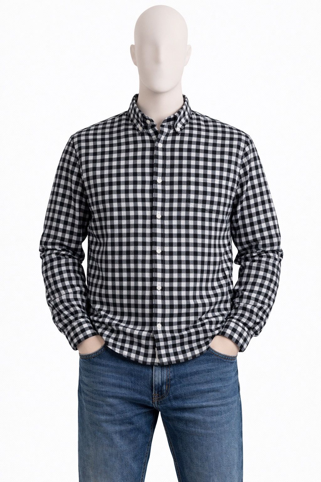 Prada Prada Checked Button Up Luxury Shirt Size US M / EU 48-50 / 2 - 1 Thumbnail