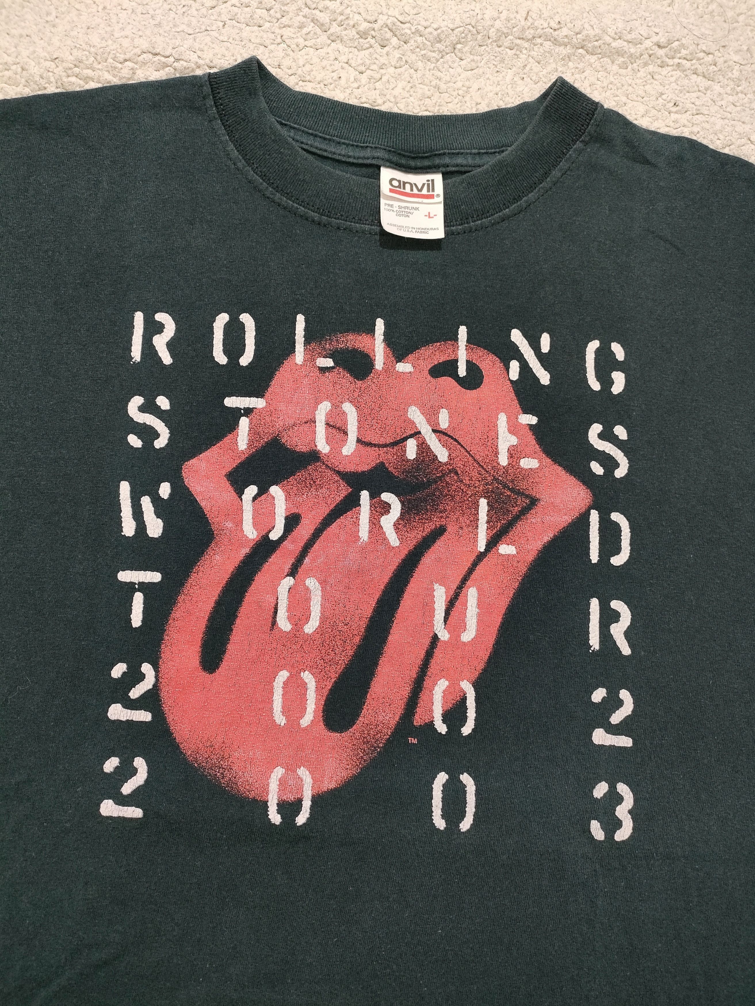 Band Tees × The Rolling Stones × Vintage Vintage 00s ROLLING STONES World Tour 2002-2003 T-Shirt Size US L / EU 52-54 / 3 - 2 Thumbnail