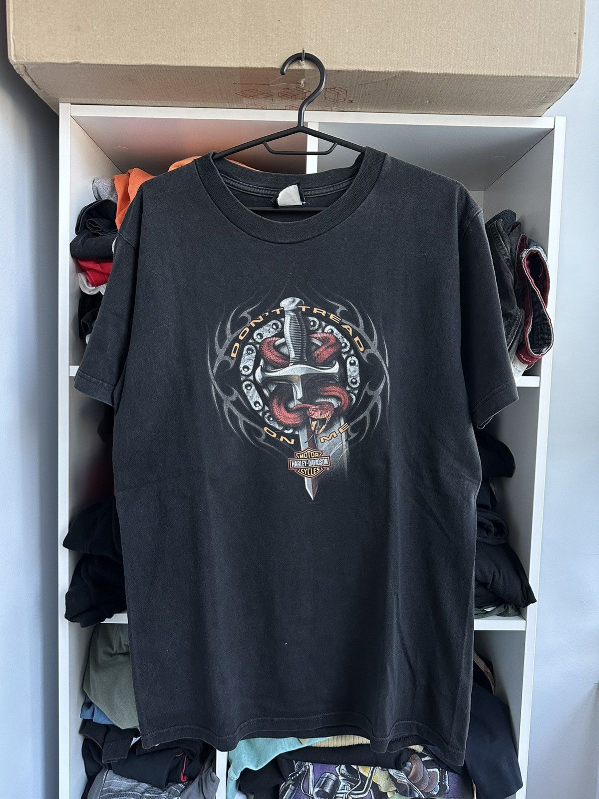 Harley Davidson 🔥VINTAGE HARLEY DAVIDSON GRAPHIC SNAKE T-SHIRT🔥 Size US M / EU 48-50 / 2 - 1 Thumbnail