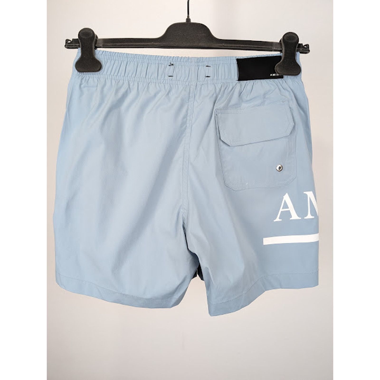 Amiri o1rshd1 MA Bar Logo SwimTrunk in Dusty Blue Size US 36 / EU 52 - 10 Thumbnail