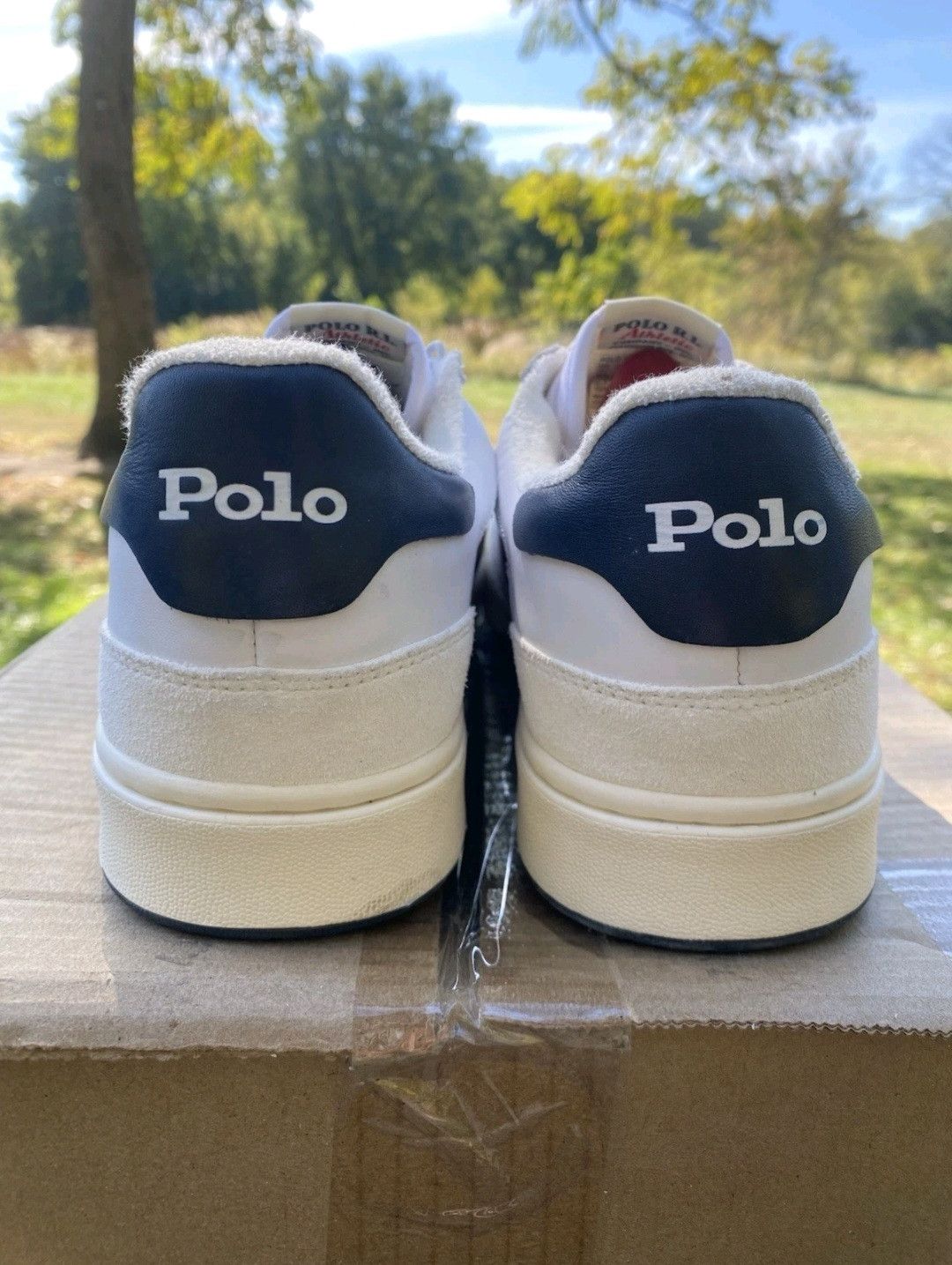 Ralph Lauren Ralph Lauren Polo Court Sneaker White Navy Red Retro 003 Size US 11 / EU 44 - 6 Thumbnail