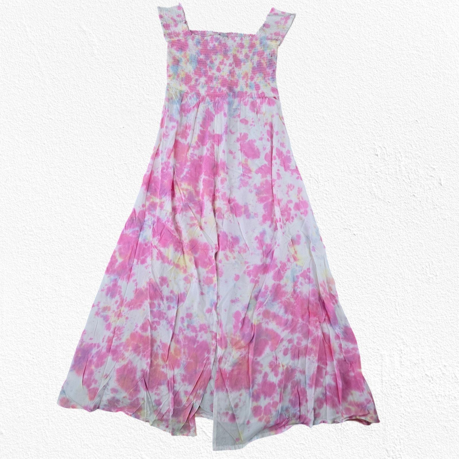 Other Pink White Tie Dye Off the Shoulder Dress Size Large Size L / US 10 / IT 46 - 2 Thumbnail