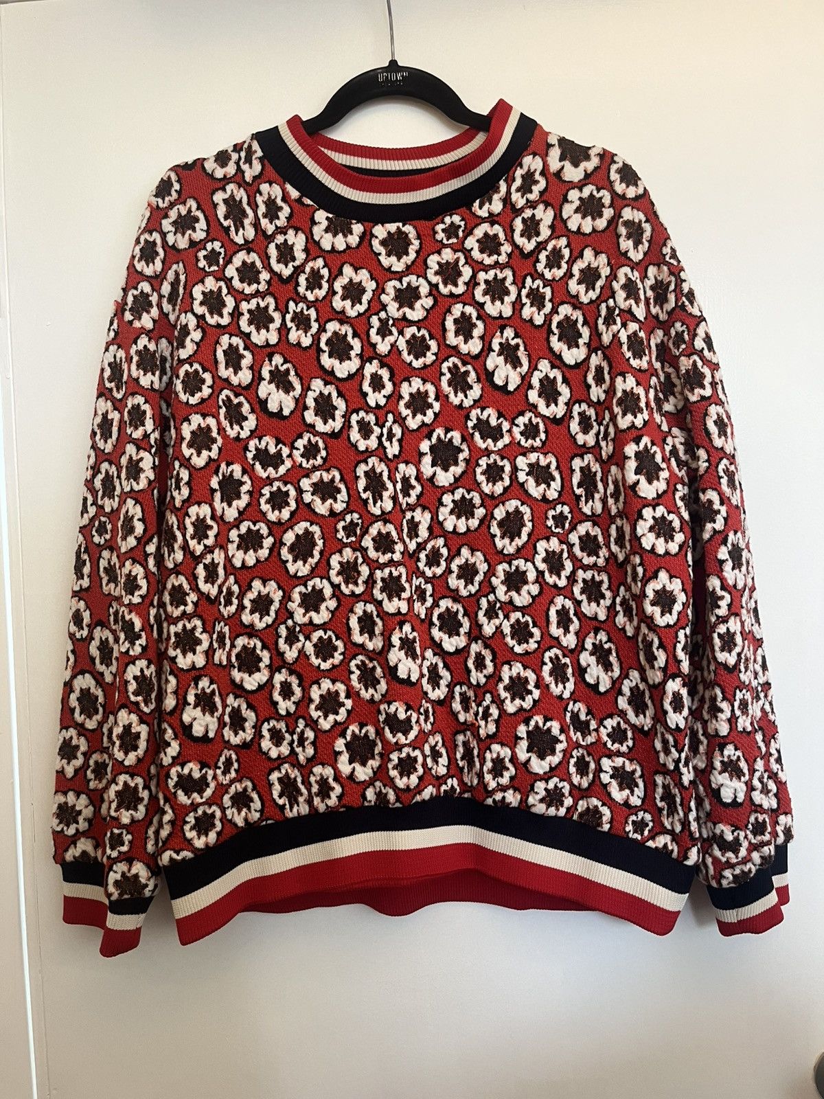 H&M H&M flower pattern long-sleeved knit sweater Size 12 Size XL / US 12-14 / IT 48-50 - 1 Thumbnail
