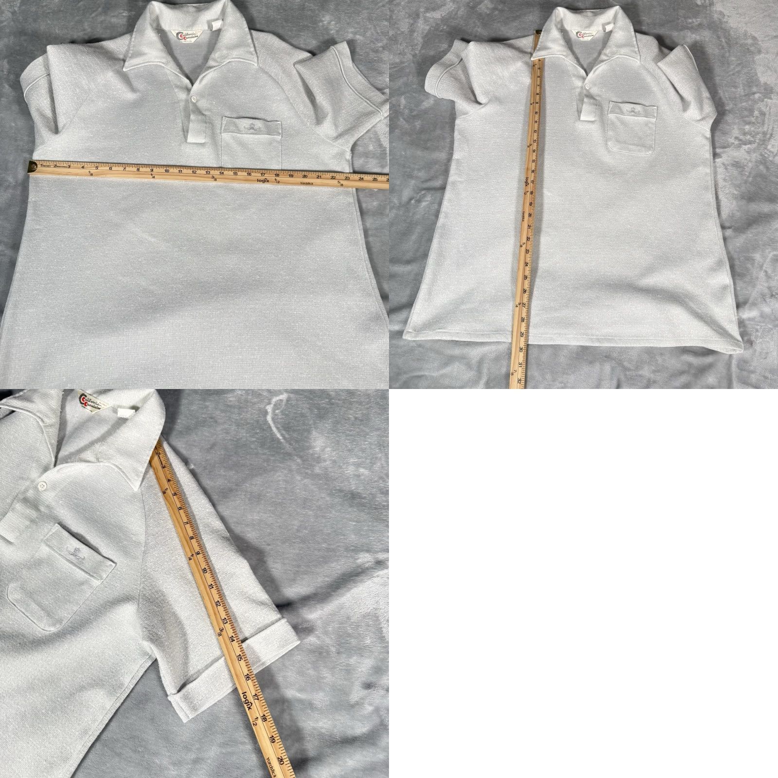 Vintage VINTAGE California Casualaire Polo Shirt Mens XL Tall Open Collar Short Sleeve Blue 80s Size US XL / EU 56 / 4 - 8 Thumbnail