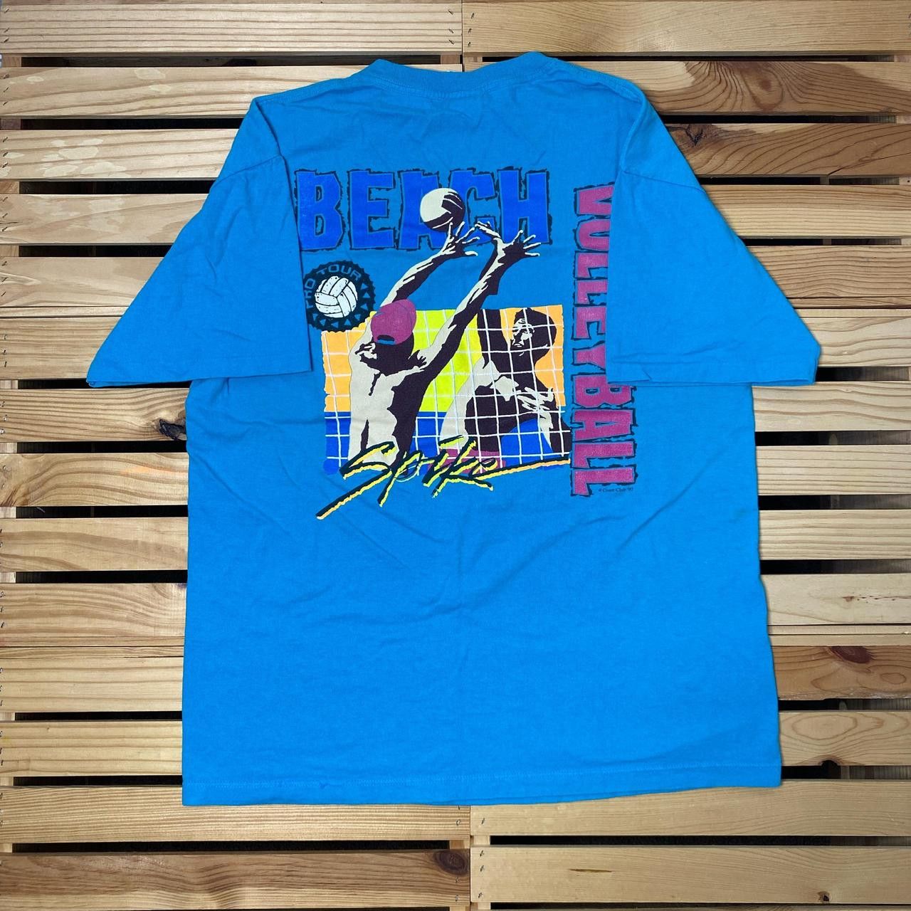 Other Vintage Beach Volleyball 1990 Blue Sports Tee Size Large Size US L / EU 52-54 / 3 - 1 Thumbnail