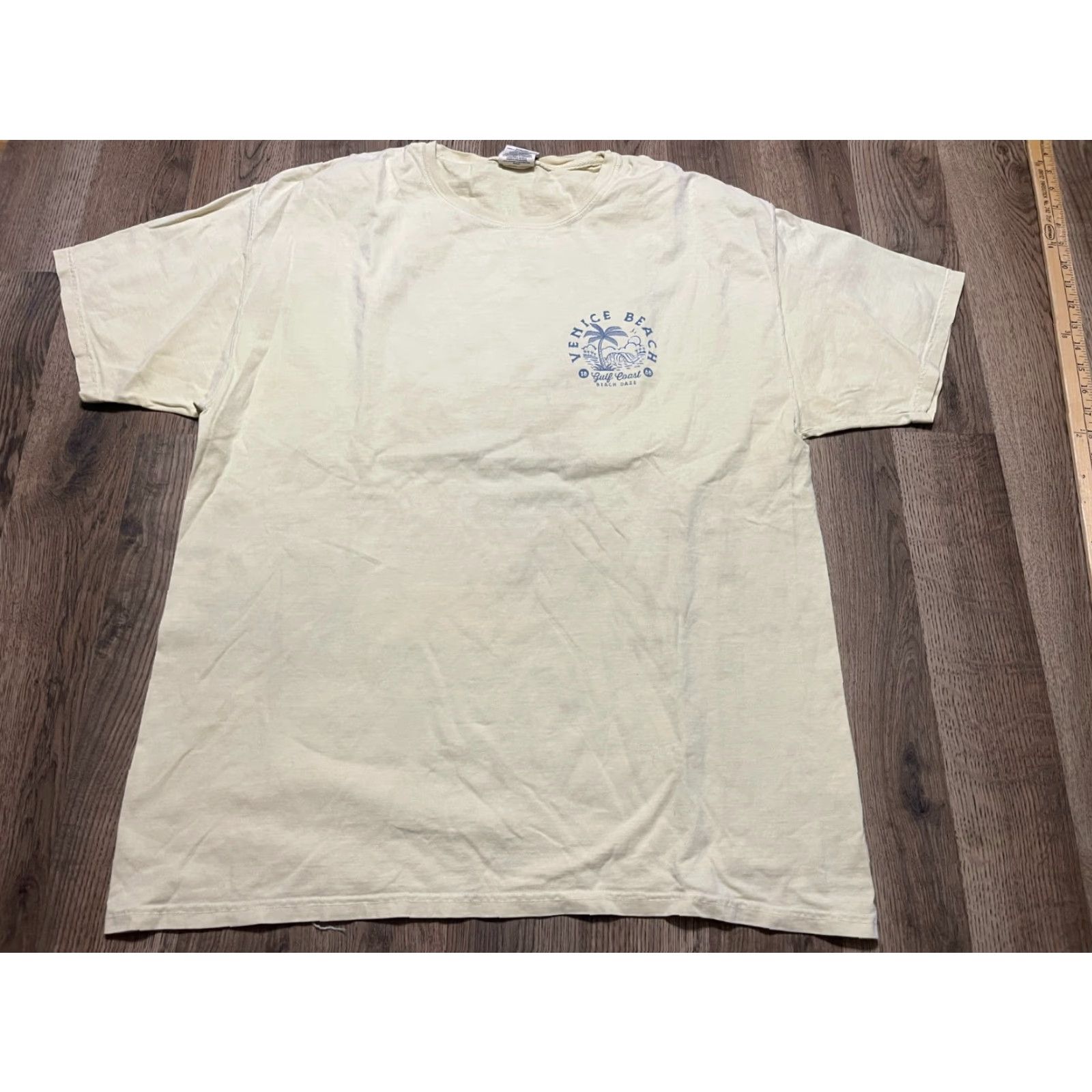 Vince Comfort Wear Shirt Women XL Yellow Vince Beach T-Shirt Casual Short Sleeve Round Neck Basic Modern All Seasons Size XL / US 12-14 / IT 48-50 - 2 Thumbnail