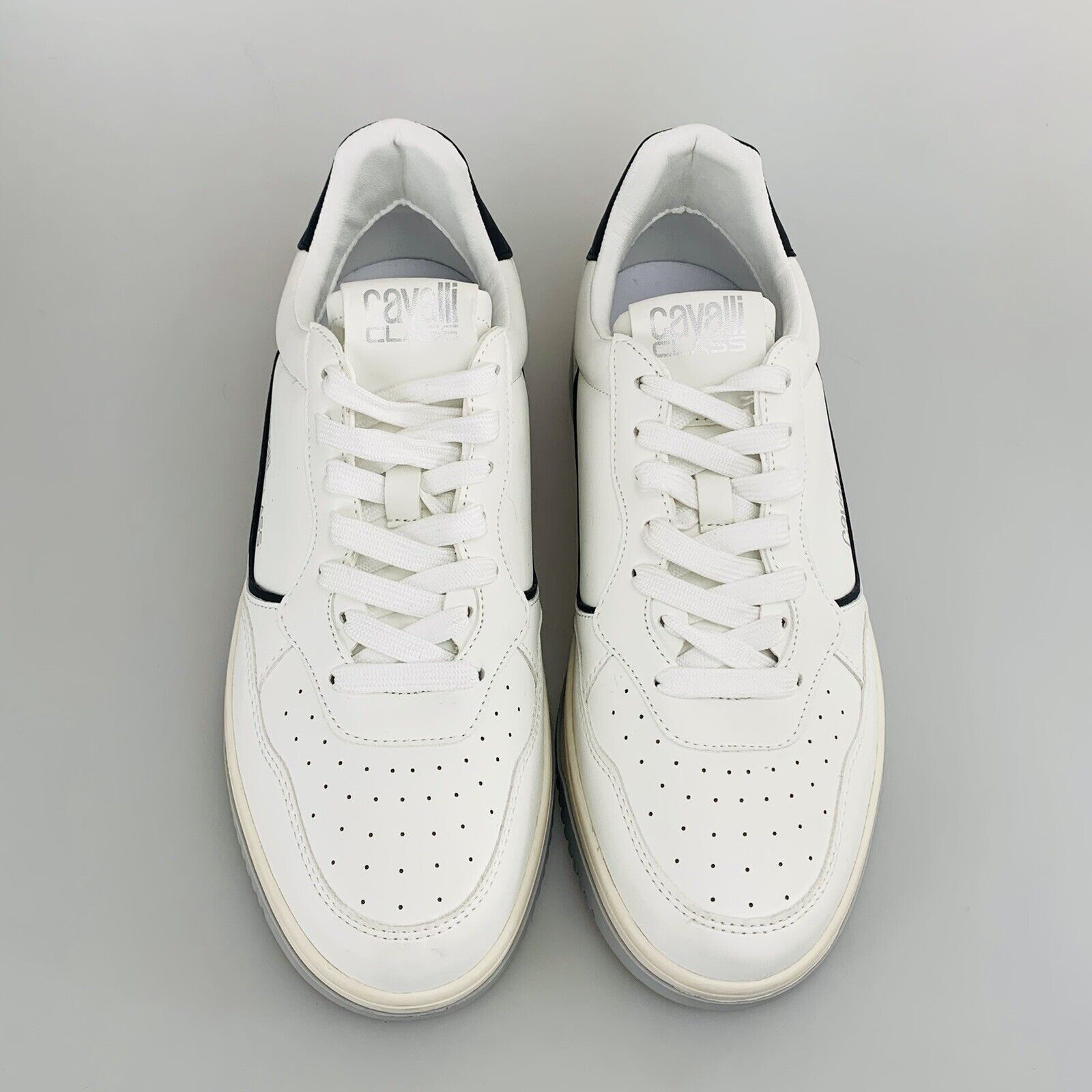 Cavalli Class Cavalli Class White Leather Sneaker Size US 8 24033 New Size US 8 / EU 41 - 3 Thumbnail