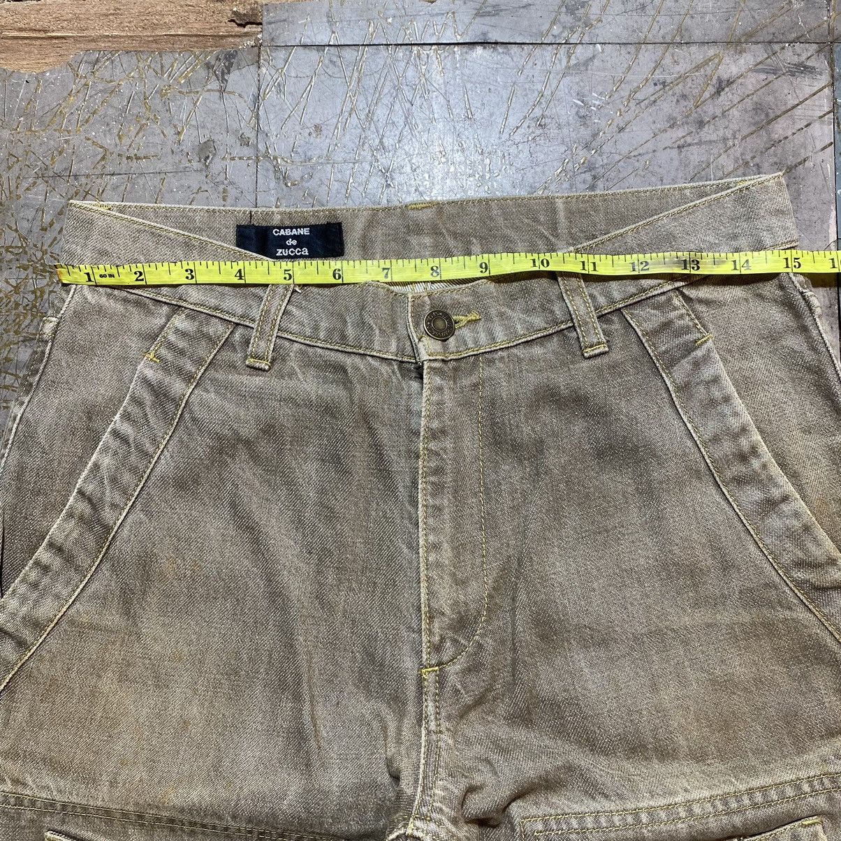 Designer Cabane De Zucca Double Knee Jeans Size US 30 / EU 46 - 12 Thumbnail