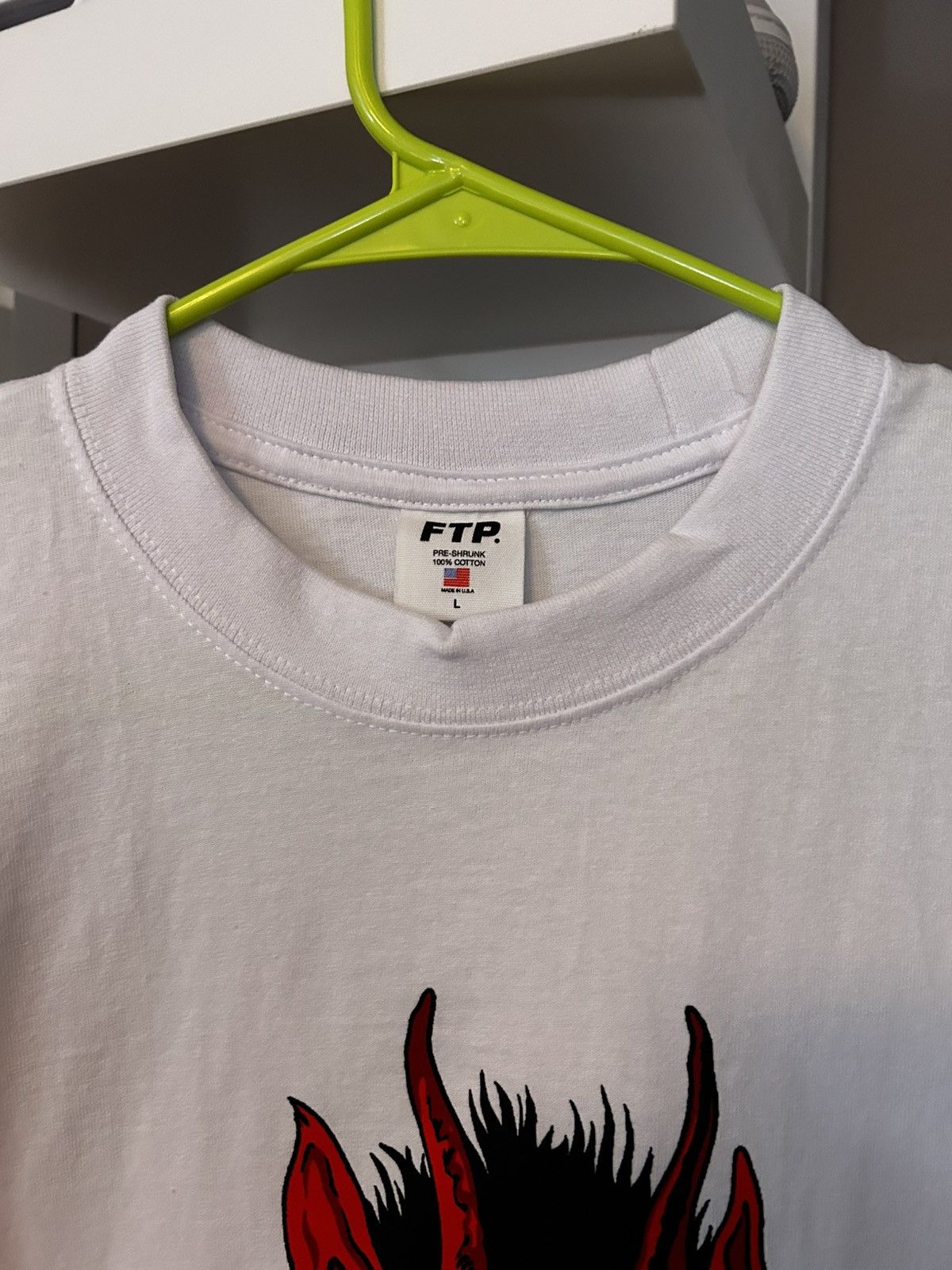 Fuck The Population FTP Krampus Logo T Shirt White Size L Size US L / EU 52-54 / 3 - 3 Thumbnail