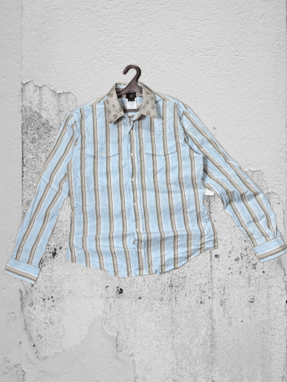 Just Cavalli Just Cavalli Stripe Vintage pocket striped shirt vintage Size US XXL / EU 58 / 5 - 1 Thumbnail