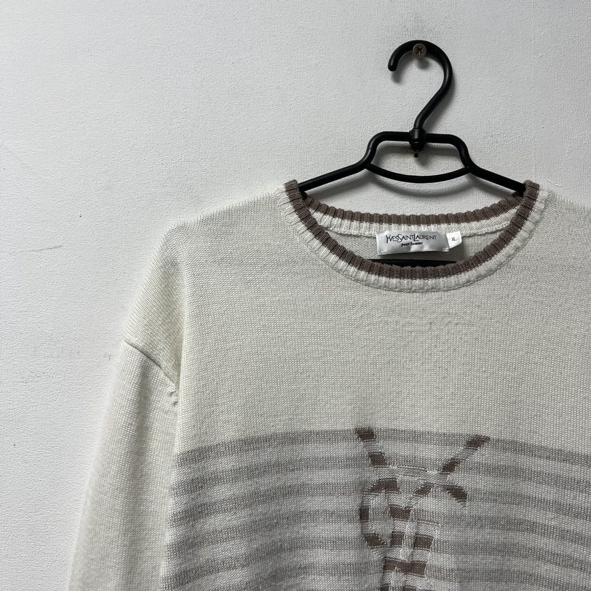 Yves Saint Laurent Vintage Yves Saint Laurent Sweater Big Logo Knit YSL Size XL Size US XL / EU 56 / 4 - 3 Thumbnail
