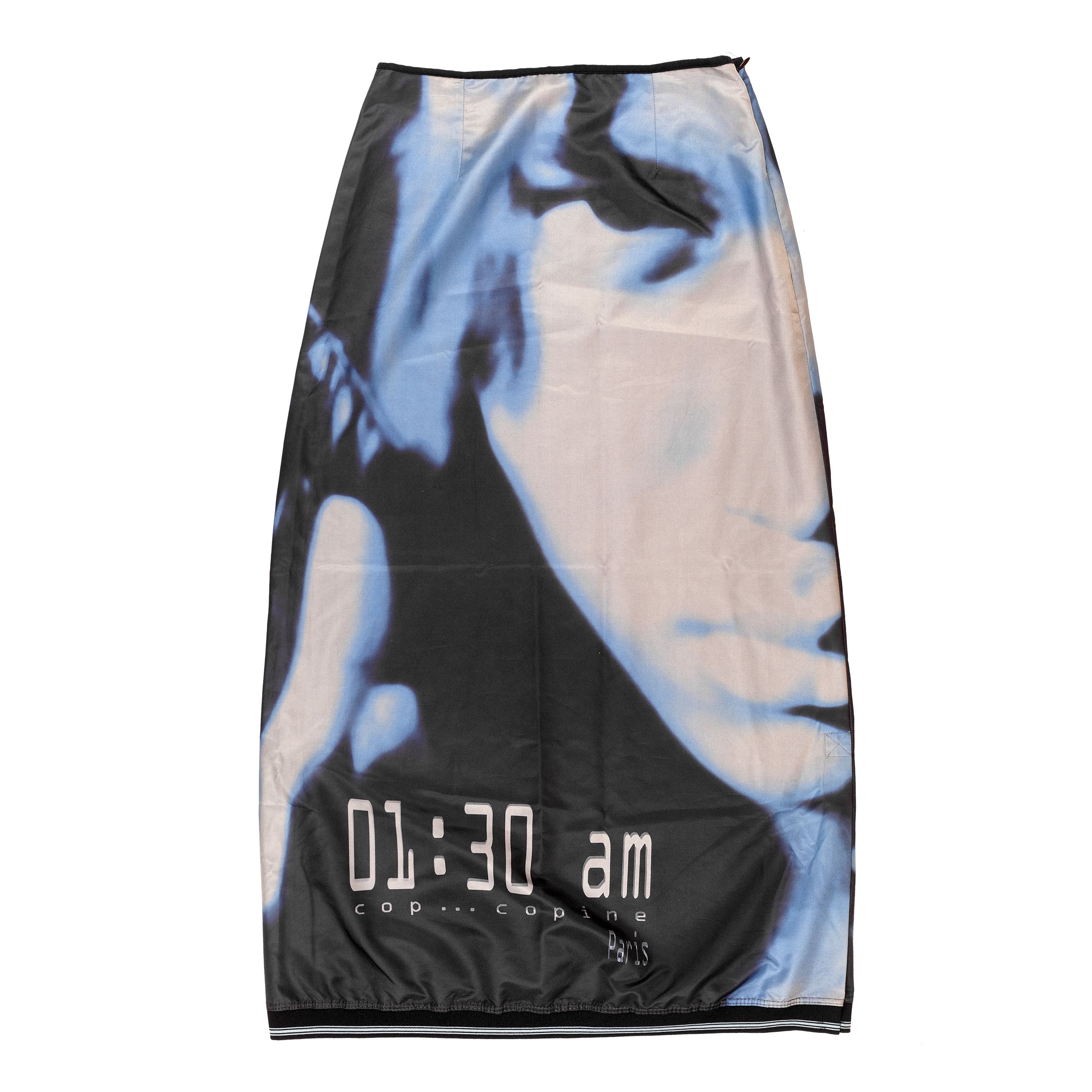 Cop Copine × Vintage RARE Cop Copine Long Printed Nylon Skirt (M) Size 27" / US 4 / IT 40 - 1 Thumbnail