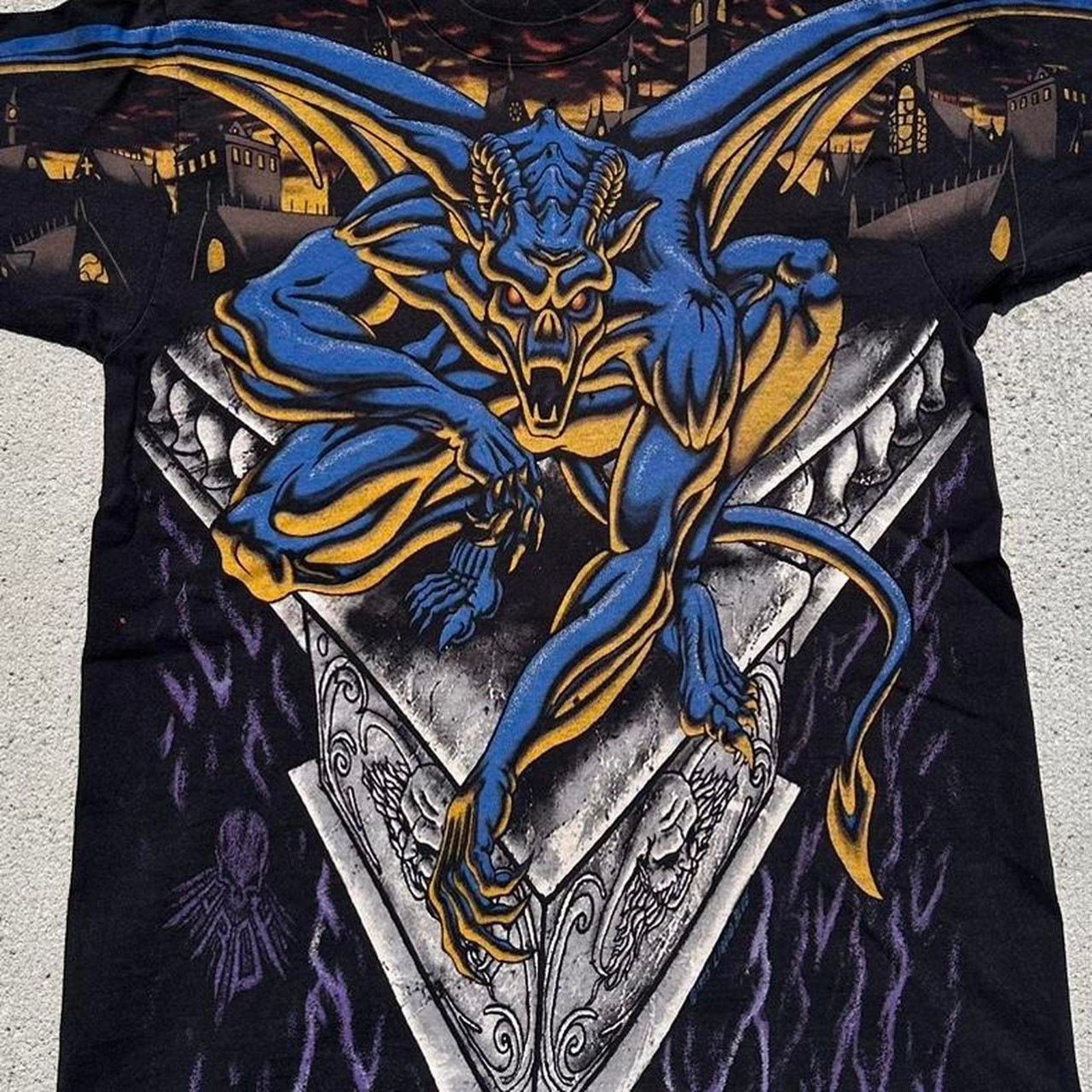 Liquid Blue × Vintage Vintage 1995 Gargoyle Liquid Blue AOP Shirt Size US L / EU 52-54 / 3 - 2 Thumbnail