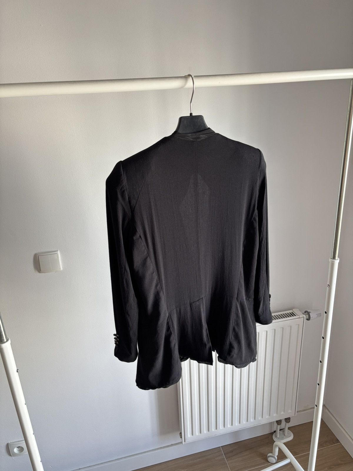 Helmut Lang Helmut Lang Black Blazer Single-Button Jacket 100% Silk Size M / US 6-8 / IT 42-44 - 11 Thumbnail