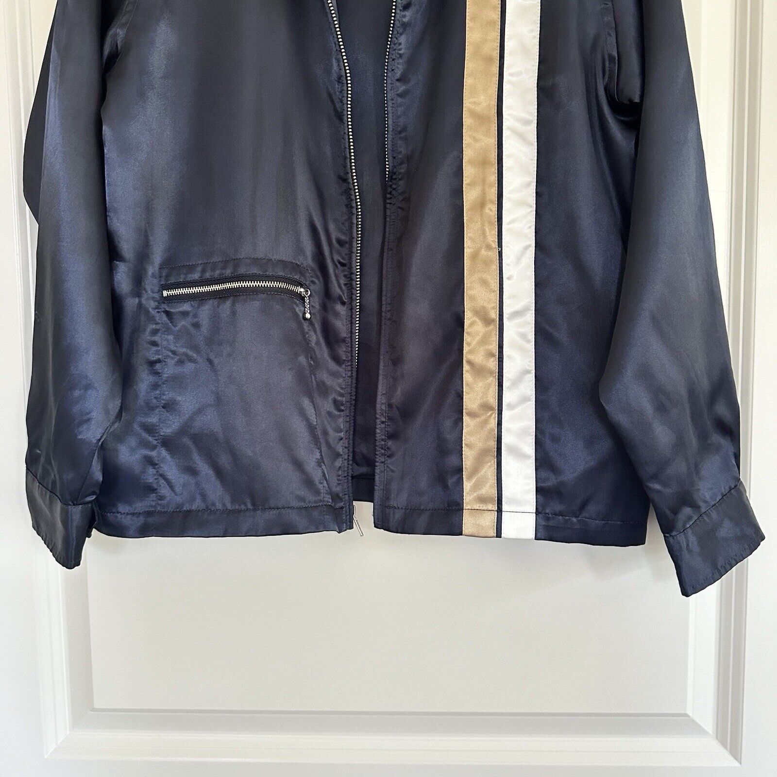 Stussy Stussy Men’s Navy Racing Jacket Satin Finish Size S Size US S / EU 44-46 / 1 - 4 Thumbnail