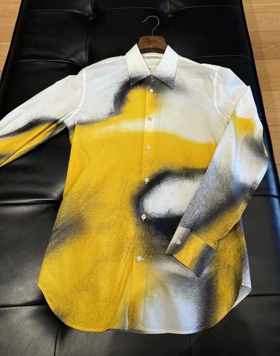 Alexander McQueen Alexander McQueen Yellow Gray Spray Suit Set Size US S / EU 44-46 / 1 - 3 Thumbnail