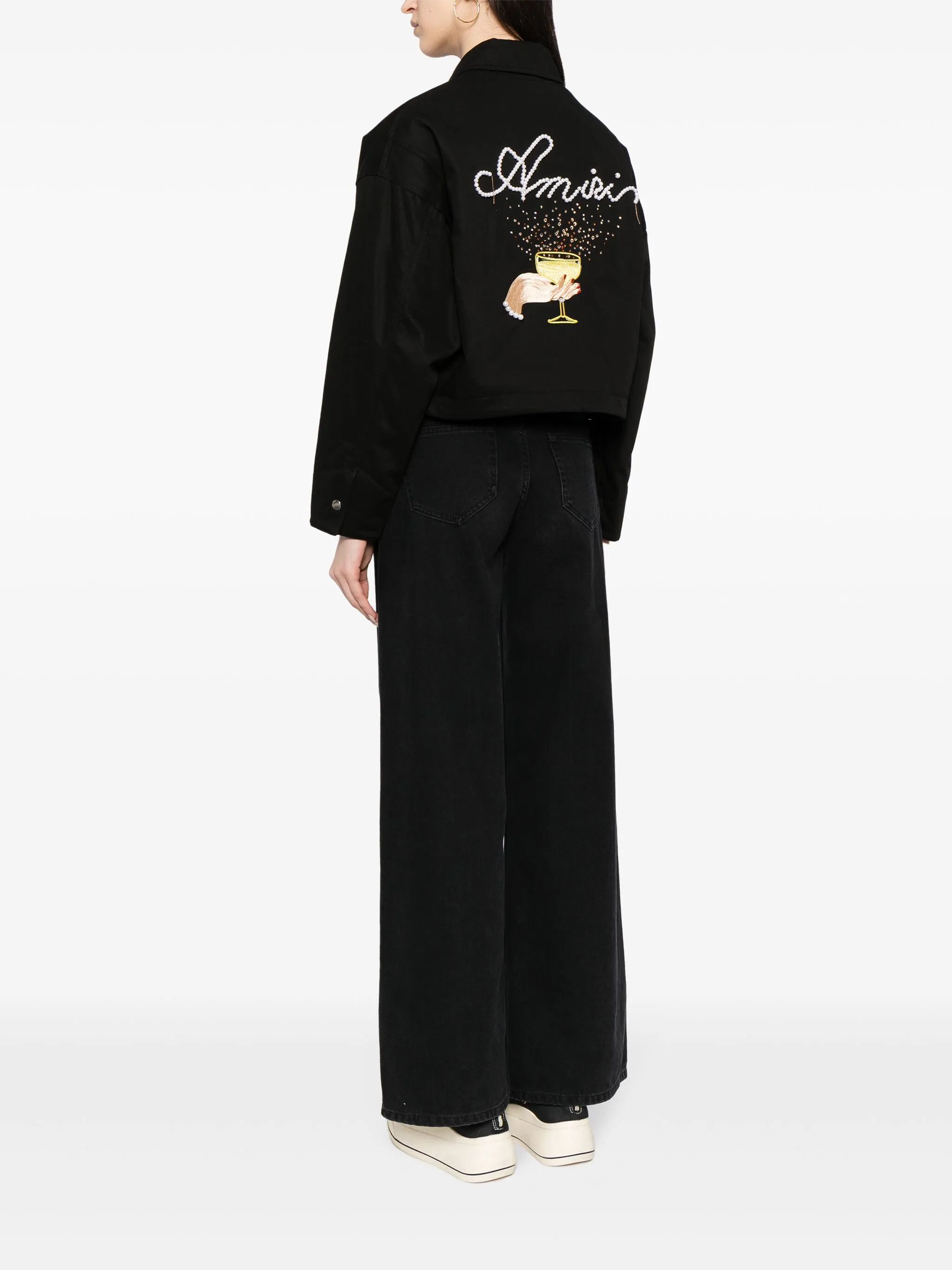 Amiri o1y0425 Jacket in Black Size S / US 4 / IT 40 - 2 Thumbnail