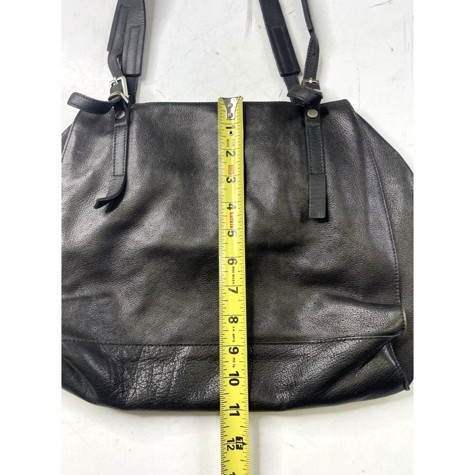 Vintage Daniella Lehavi Pebbled Leather Shoulder Bag Satchel Black Medium/Large Women Shoulder Bag Pebbled Leather Size ONE SIZE - 5 Thumbnail