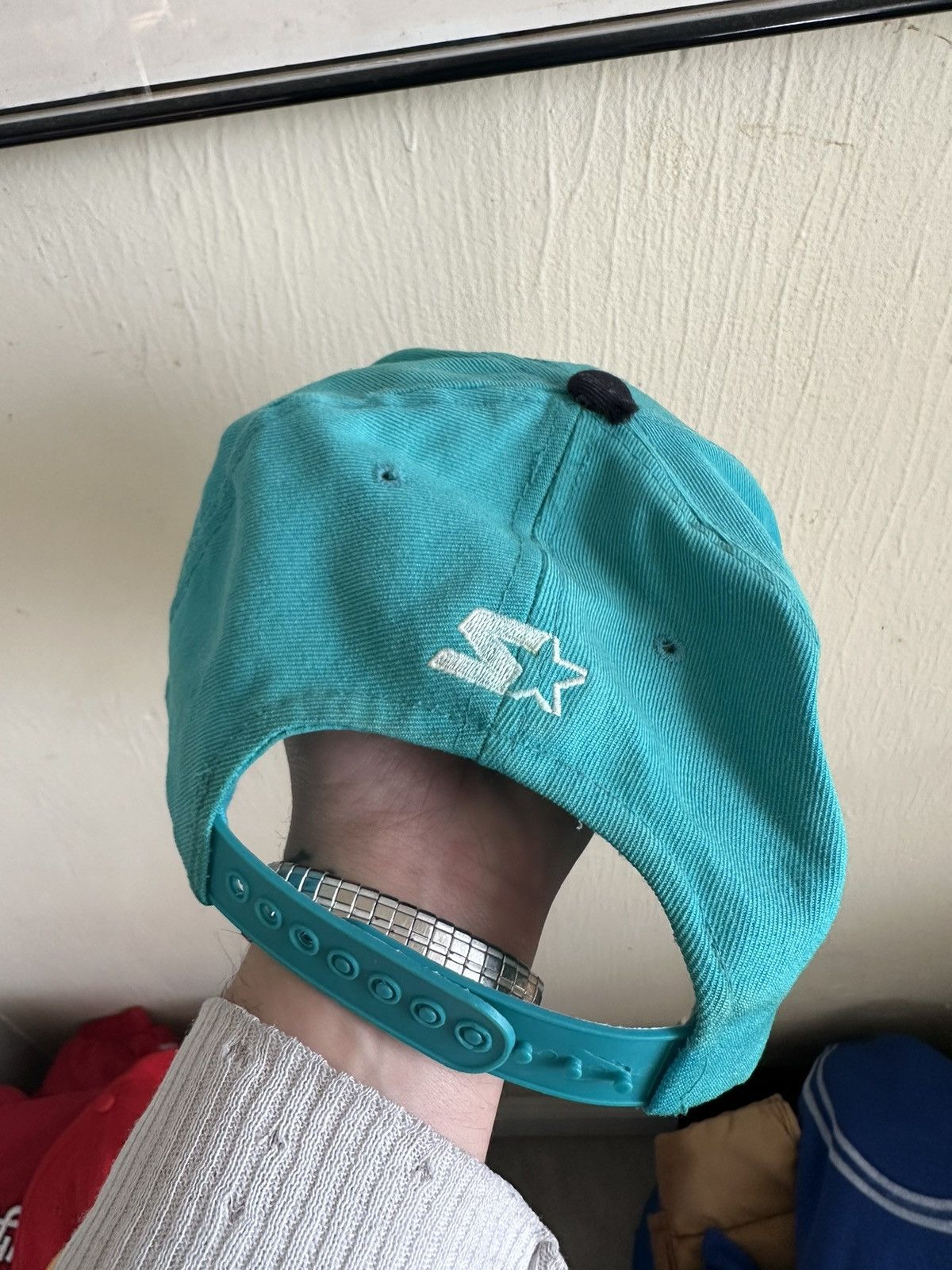 Starter 90s vintage STARTER Florida marlins SnapBack hat Size ONE SIZE - 2 Thumbnail