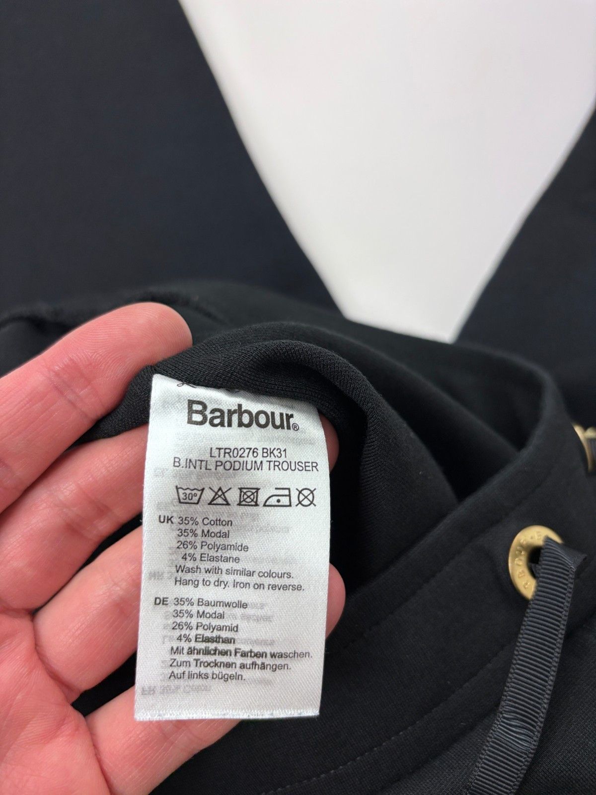 Barbour Barbour International Podium Trousers Joggers Black US 8 Size 30" / US 8 / IT 44 - 8 Thumbnail