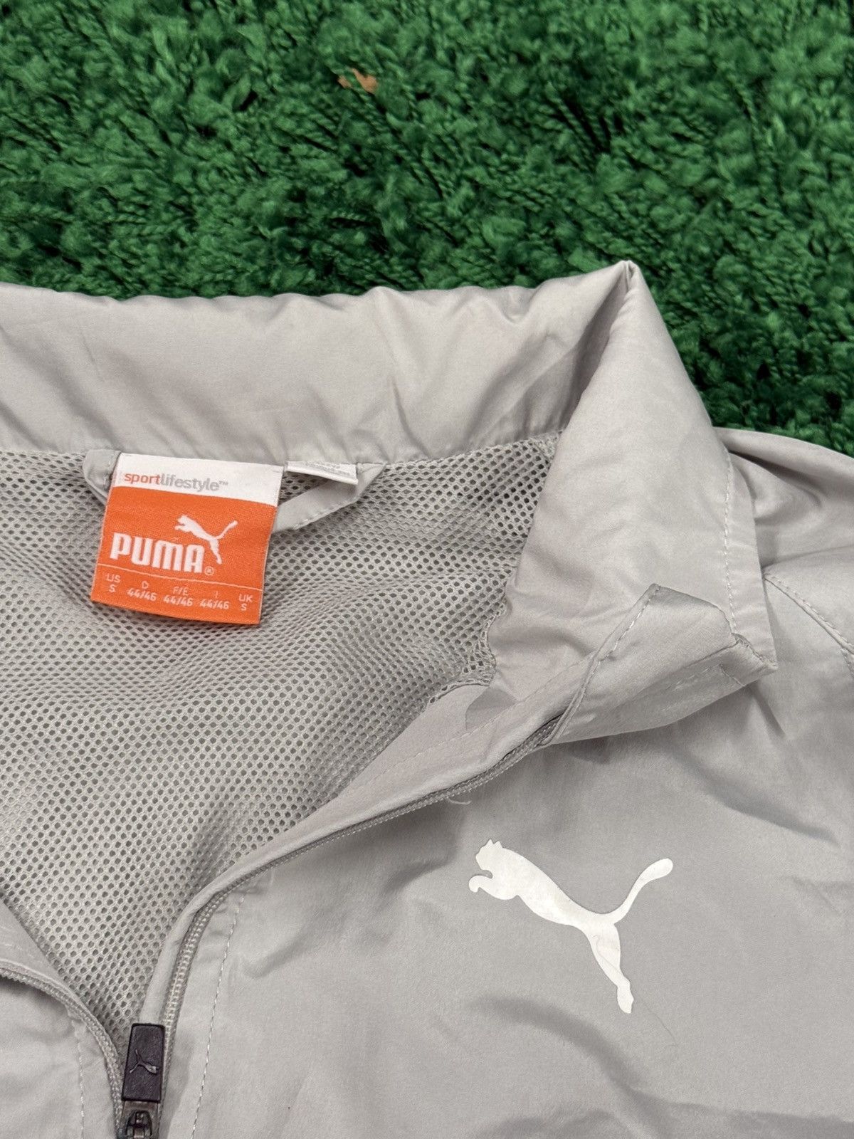 Puma × Vintage Vintage Puma Silver 3M Volt Retro Y2K Track Jacket White Size US S / EU 44-46 / 1 - 4 Thumbnail