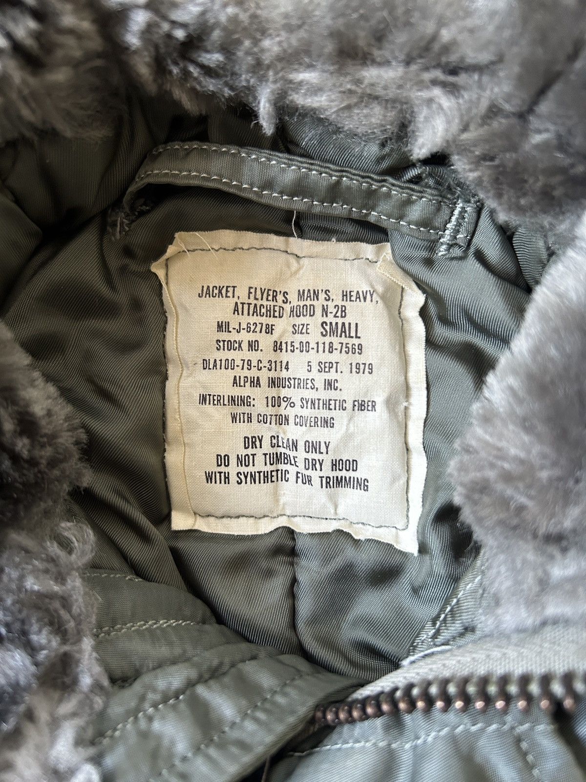 Alpha Industries 1979 N2B Alpha Industries Faux Fur Bomber Jacket Size US S / EU 44-46 / 1 - 13 Thumbnail