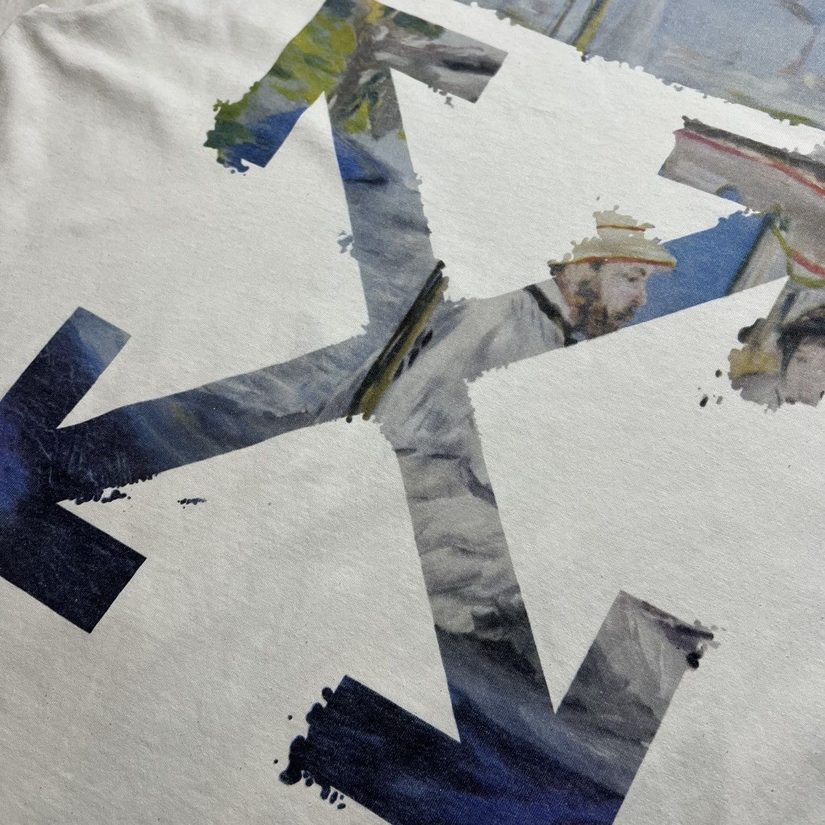Off-White Off-White Oil Painting Diagonal Arrow Tee Size US XL / EU 56 / 4 - 11 Thumbnail