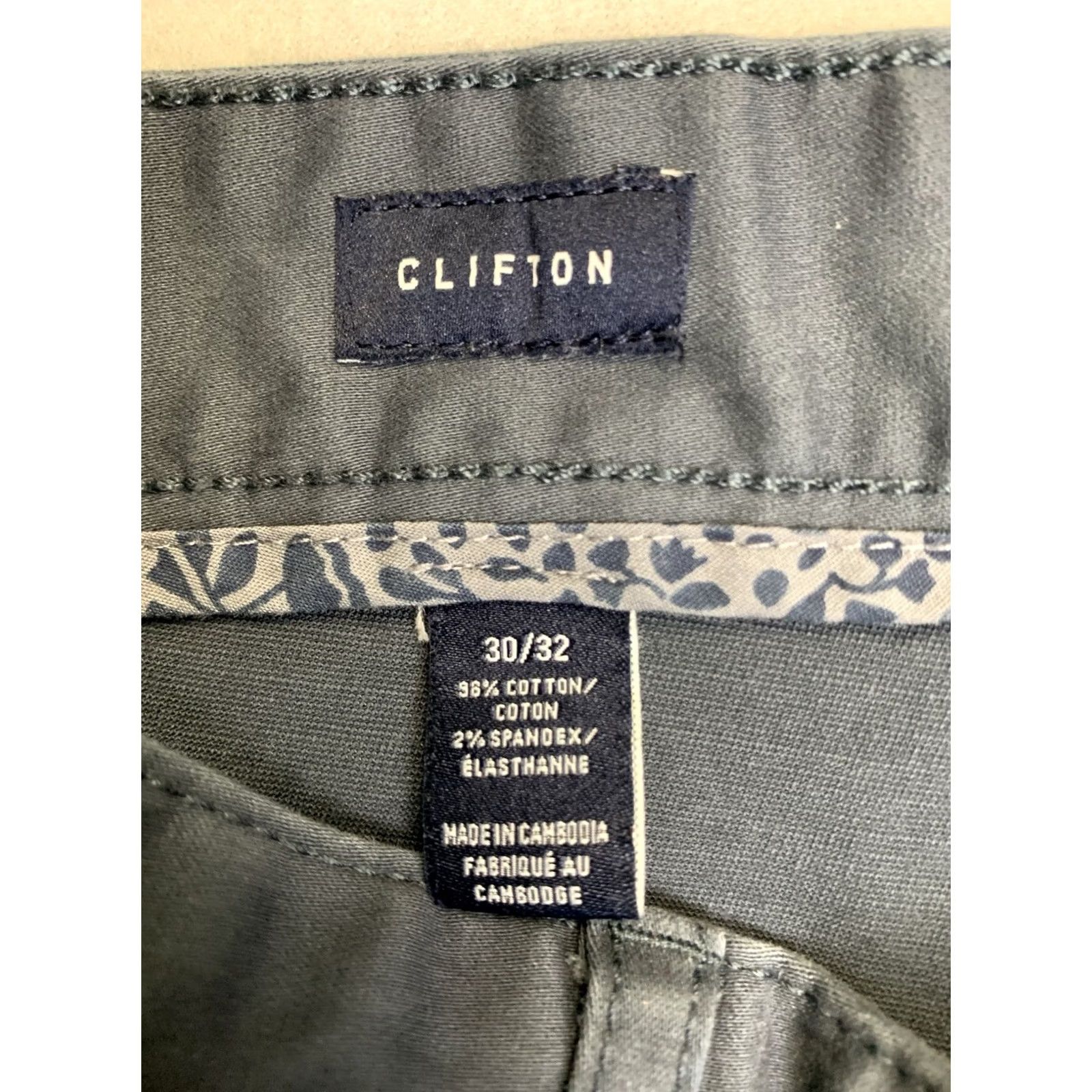 Vintage 7 Diamonds Pants Mens 30x32 Gray Clifton Straight Stretch Preppy Casual Size US 30 / EU 46 - 4 Thumbnail