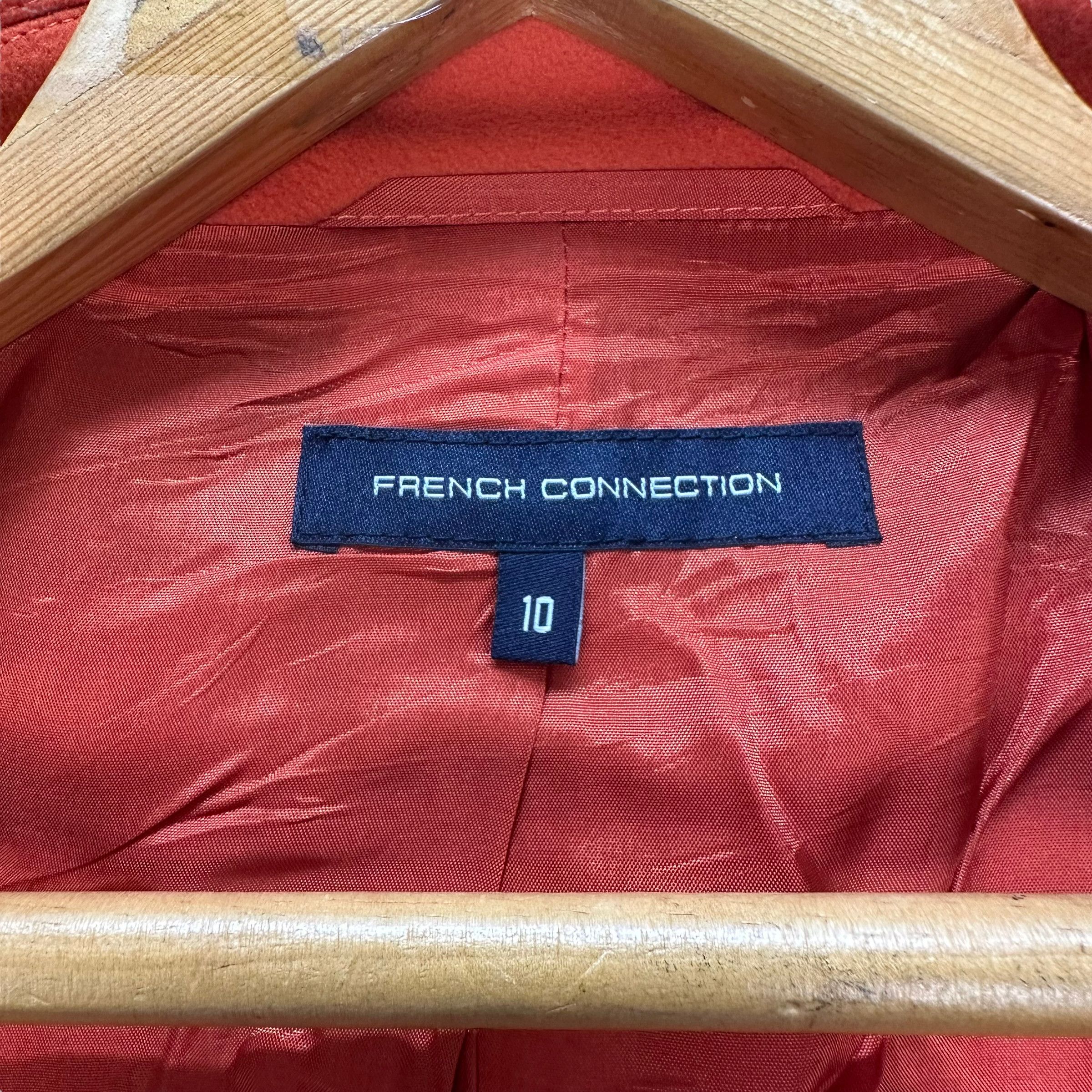 French Connection FRENCH CONNECTION ORANGE WOOL COAT #8039-198 Size S / US 4 / IT 40 - 8 Thumbnail