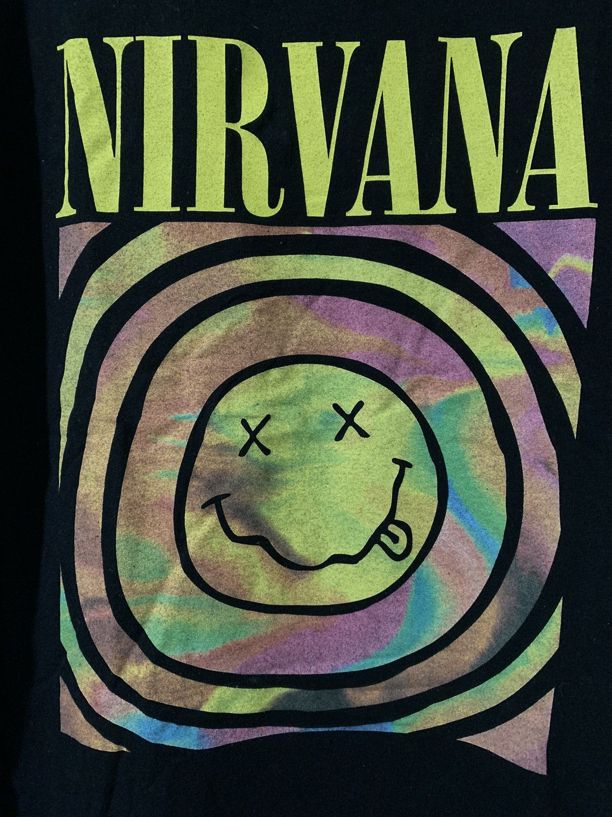 Band Tees × Vintage 2022 Nirvana Tie Dye Logo Tee Size US M / EU 48-50 / 2 - 3 Thumbnail