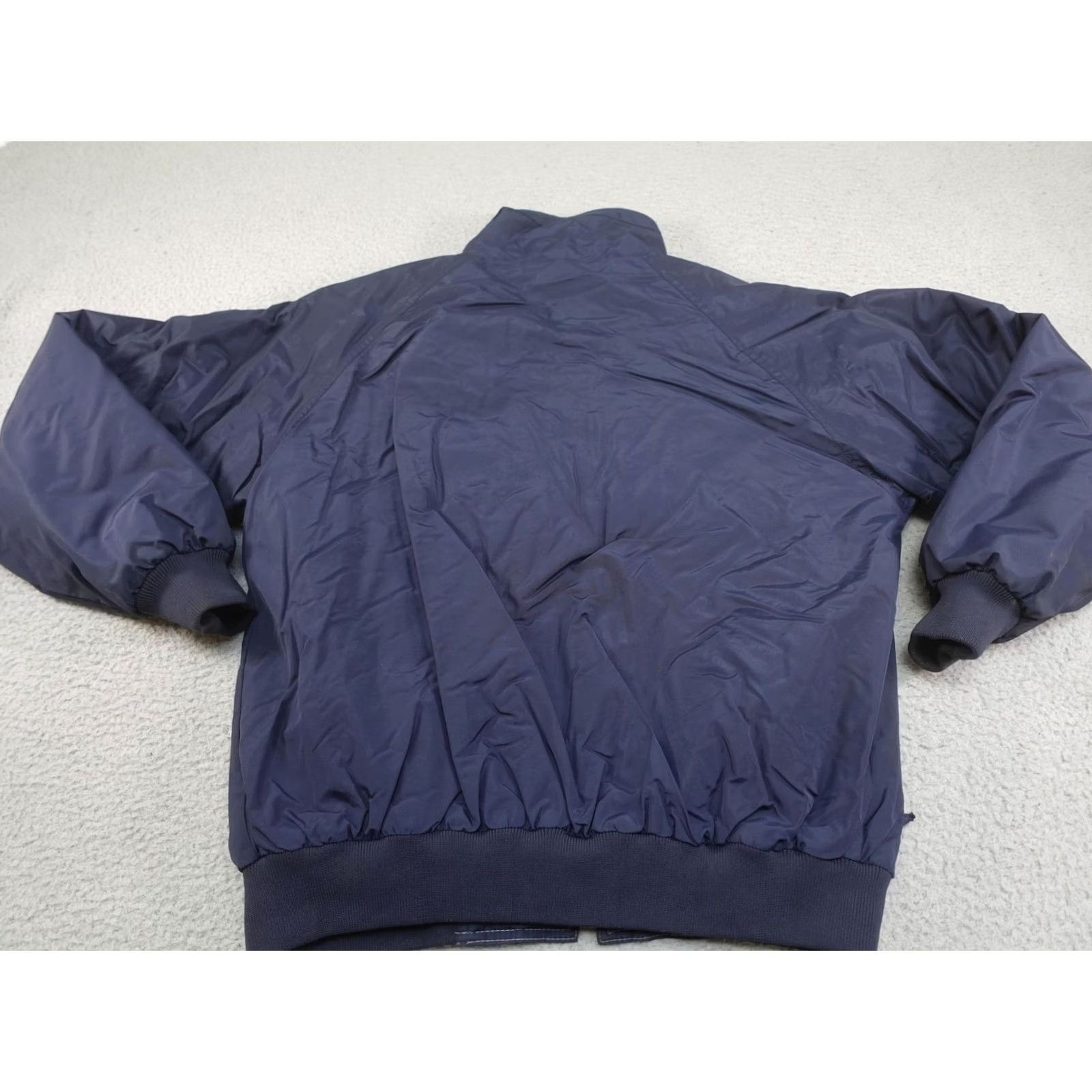 Port Authority VINTAGE Mack Trucks Bomber Jacket Mens Large Blue Fleece Lined Bulldog Logo Size US L / EU 52-54 / 3 - 4 Thumbnail