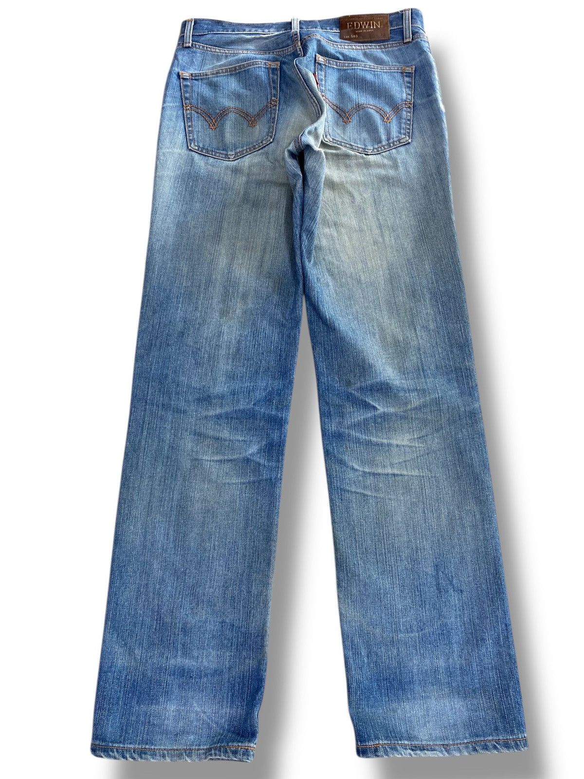 Edwin Edwin Whiskers Faded Wash Style Light Jeans Size US 32 / EU 48 - 3 Thumbnail