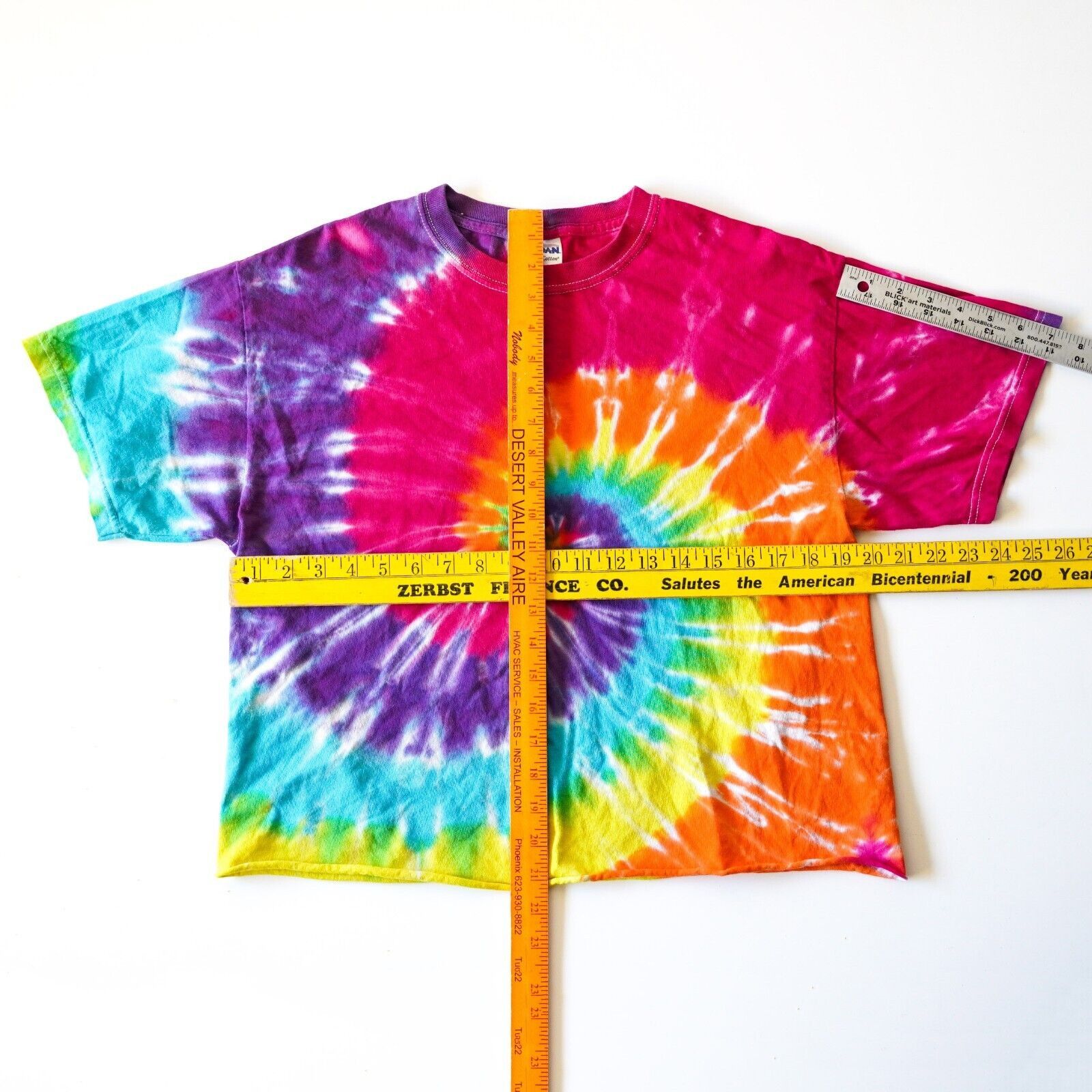 Gildan Rainbow Swirl Colorful Tie Dye Short Sleeve Tee T-Shirt Med Size US M / EU 48-50 / 2 - 5 Thumbnail