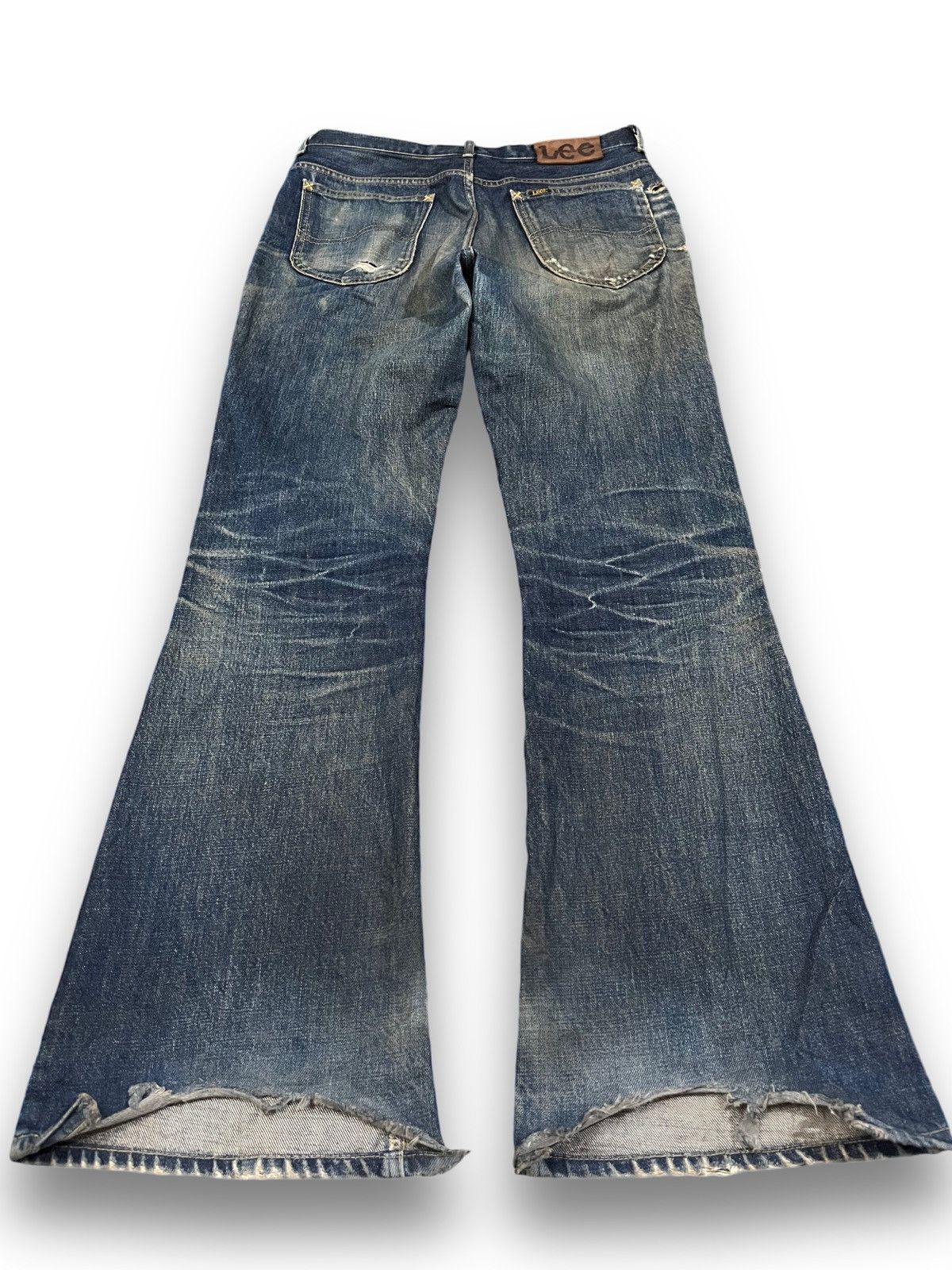 Lee Vintage Lee Rider Flare Bell Bottom Made in Nippon Denim Size US 31 - 6 Thumbnail