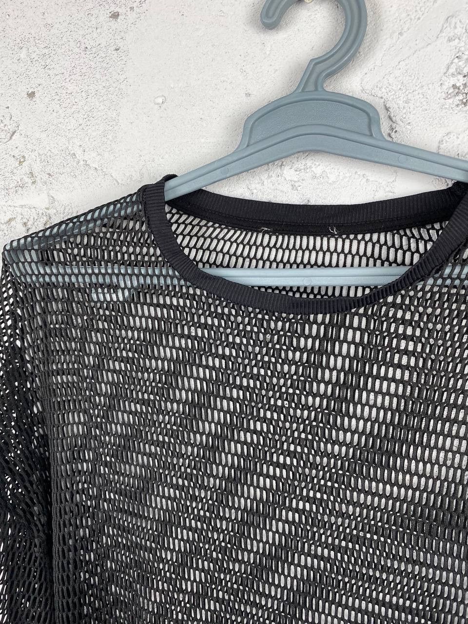 Japanese Brand × Seditionaries Y2K JAPANESE VINTAGE MESH SHIRT (RICK OWENS STYLE) Size US XL / EU 56 / 4 - 6 Thumbnail