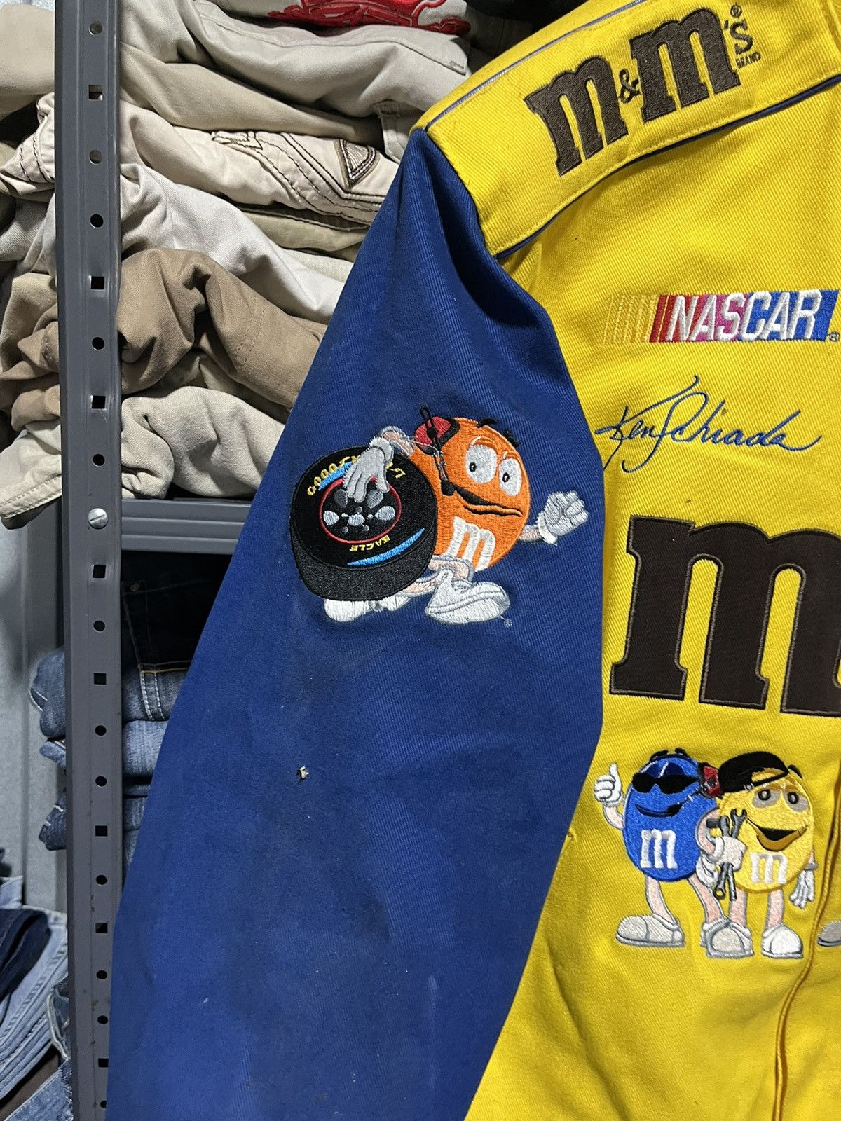 Jeff Hamilton × NASCAR × Vintage Crazy Vintage 90s M&M Jeff Hamilton NASCAR Racing Jacket Size US XL / EU 56 / 4 - 5 Thumbnail