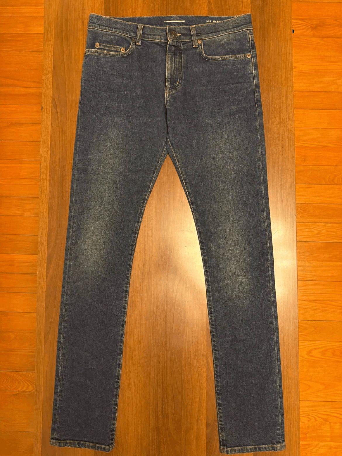 Saint Laurent Paris Saint Laurent Paris 14AW Elastic Basic Denim Size US 31 - 1 Thumbnail