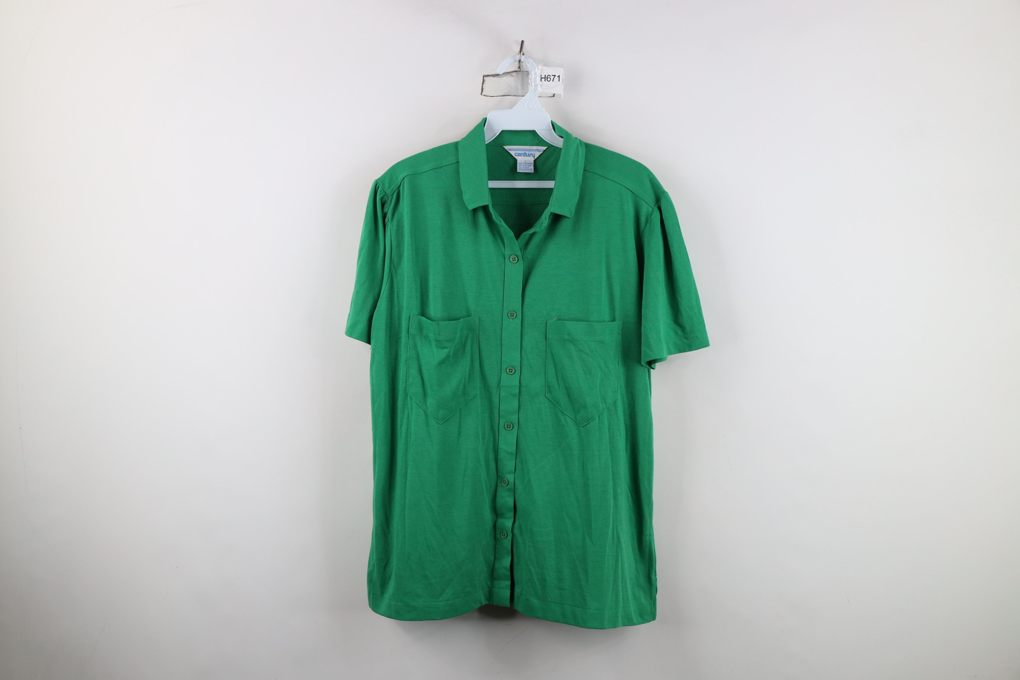 Vintage Vintage 70s Streetwear Short Sleeve Collared Button Shirt Size L / US 10 / IT 46 - 1 Thumbnail