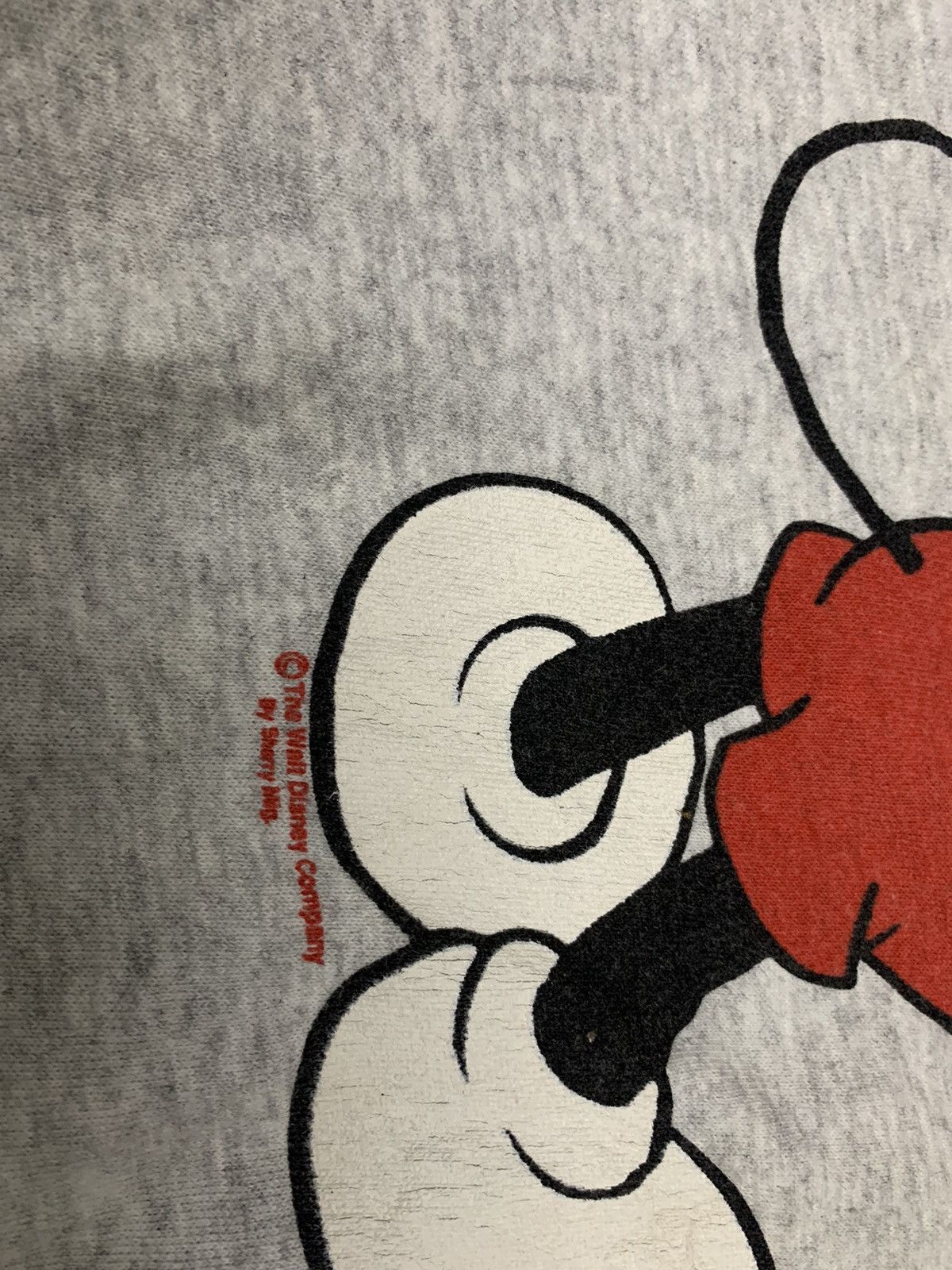 Disney 90s MICKEY MOUSE SWEATSHIRT MIRROR PRINT RARE Size US L / EU 52-54 / 3 - 9 Thumbnail