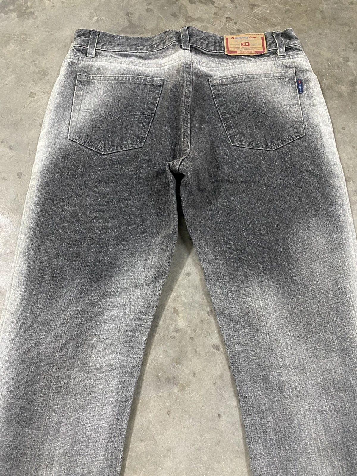 Seditionaries Flare Jeans Holiday Dept 2 Tone Black Italian Style @317 Size US 31 - 10 Thumbnail