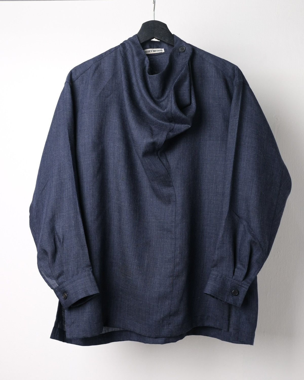 Issey Miyake Asymmetrical Collar Shirt