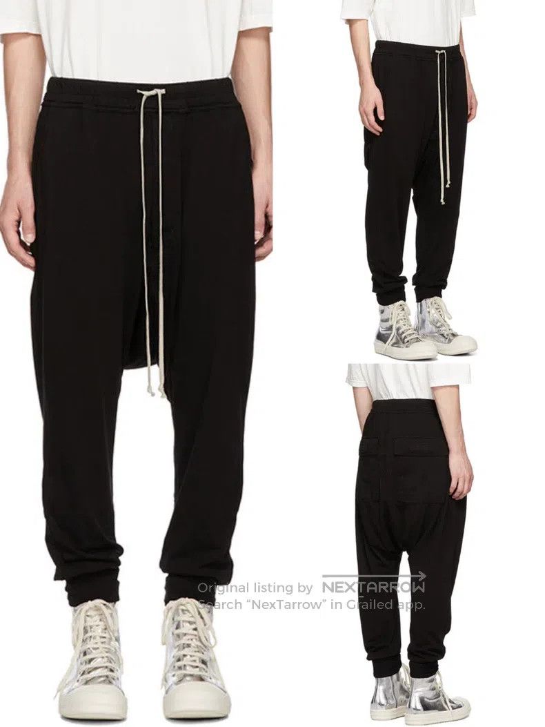 Rick Owens Rick Owens size XS Drop Crotch Drawstring Cuffed Sport Pan Size US 27 - 1 Thumbnail