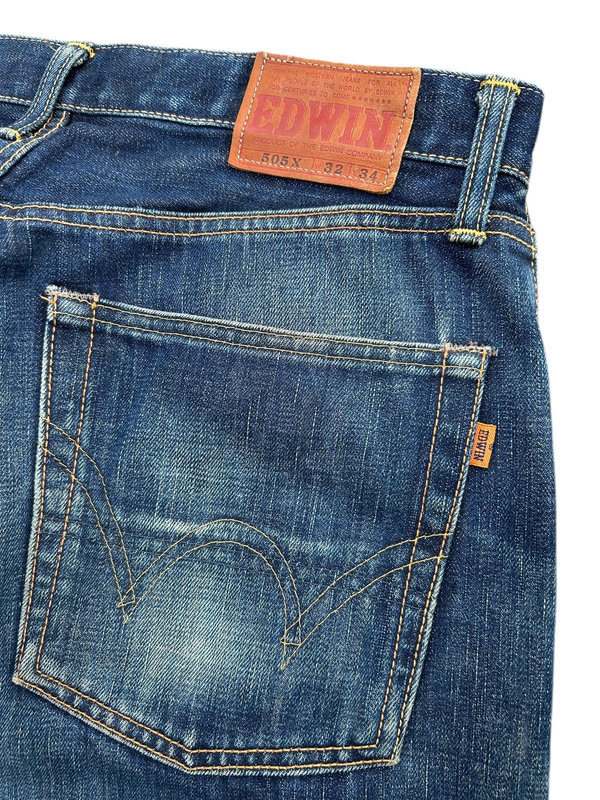 Kapital Vintage Edwin 505X Selvedge Distressed Denim Jeans Size US 32 / EU 48 - 9 Thumbnail