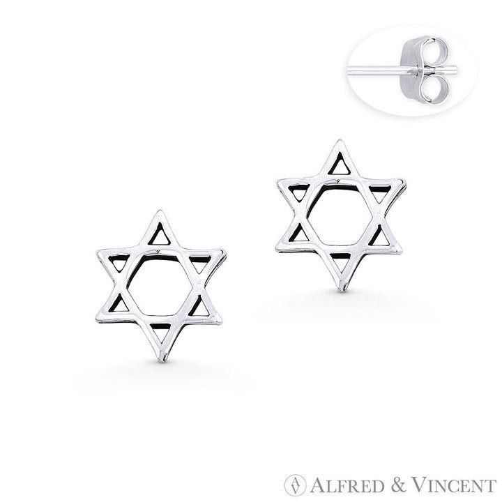 Other Star of David Jewish Charm Stud Earrings Size ONE SIZE - 1 Preview